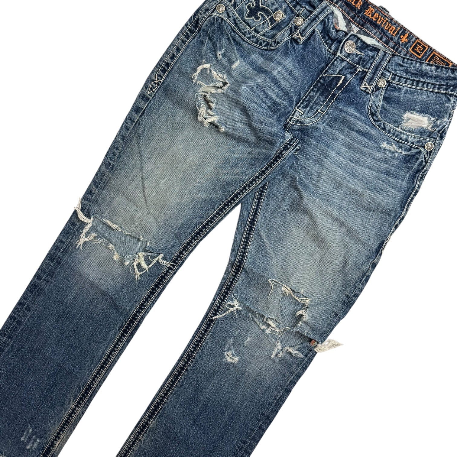 Vintage Y2K Rock Revival Denim Pants