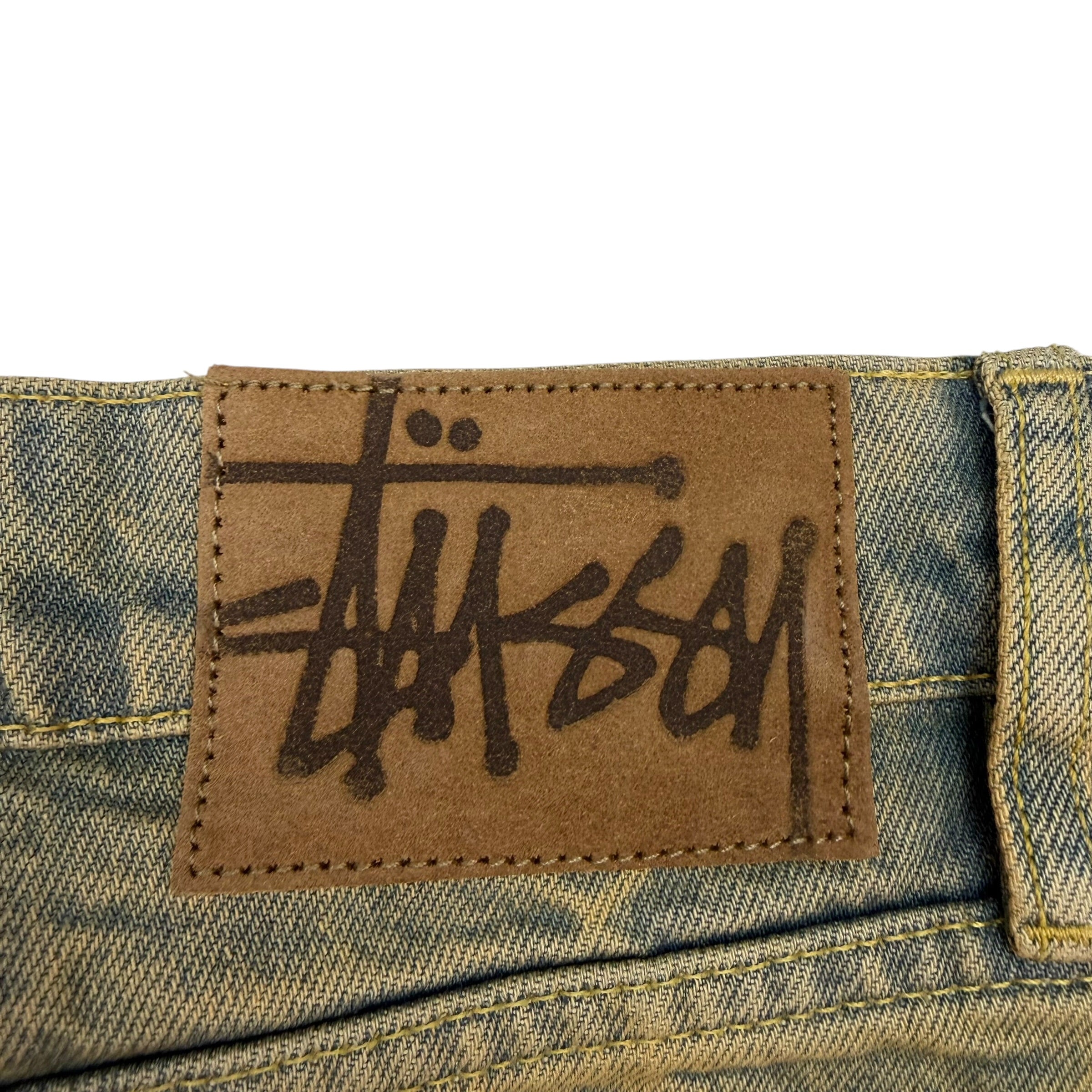 Stussy Big Ol’ Sandwash Denim Shorts Blue