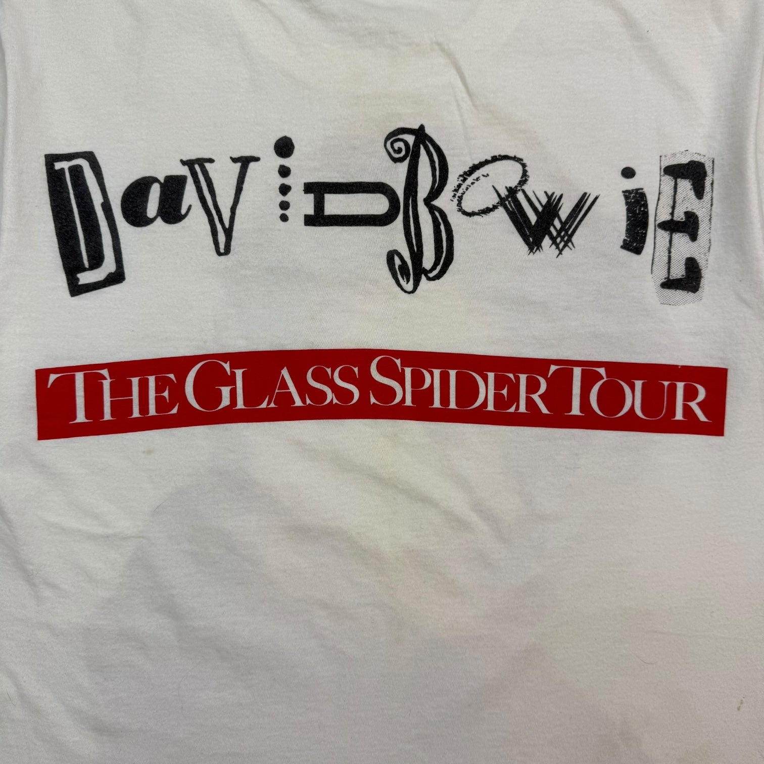1987 David Bowie Glass Spider Tour Tee White