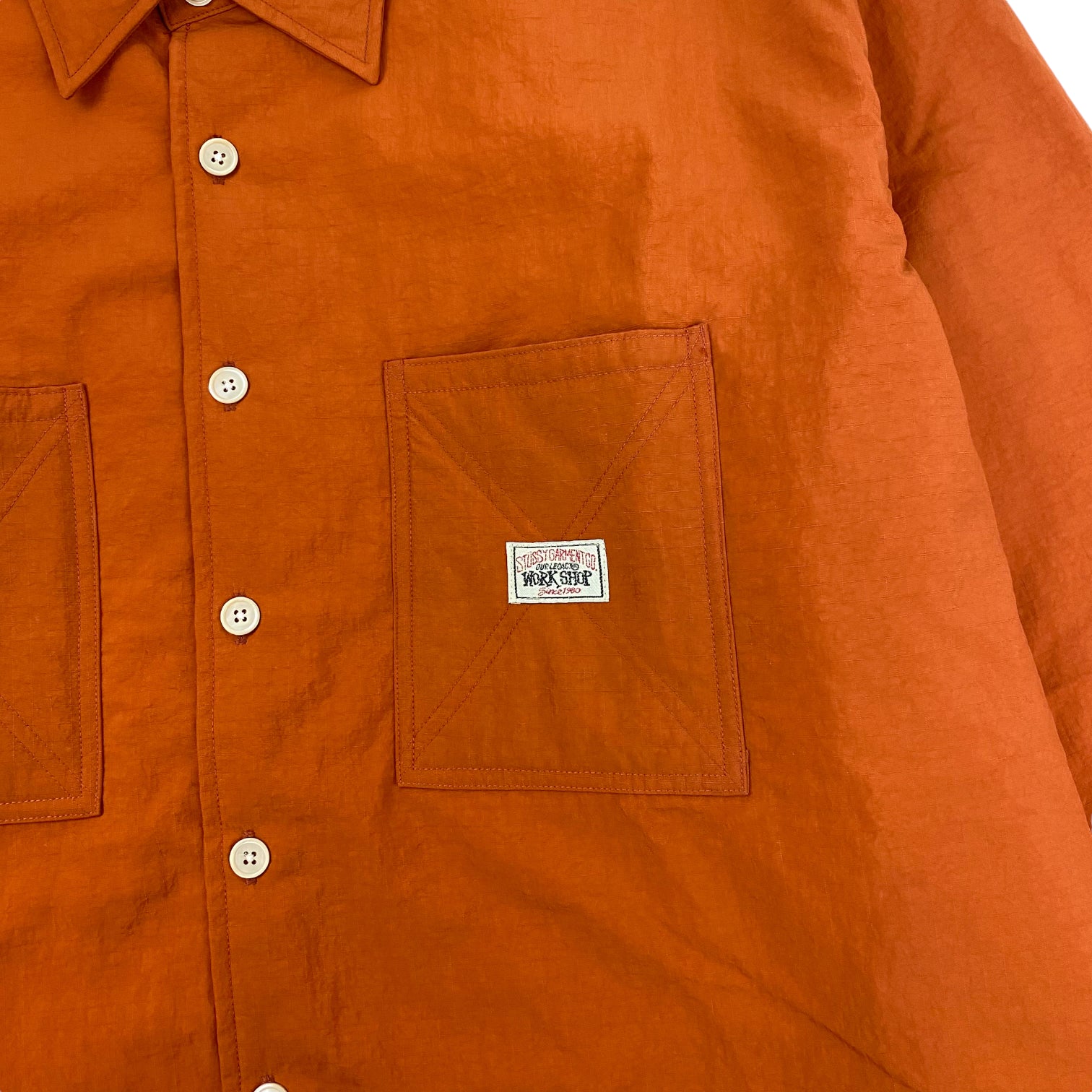 Stüssy x Our Legacy Workshop Fatigue Shirt Orange