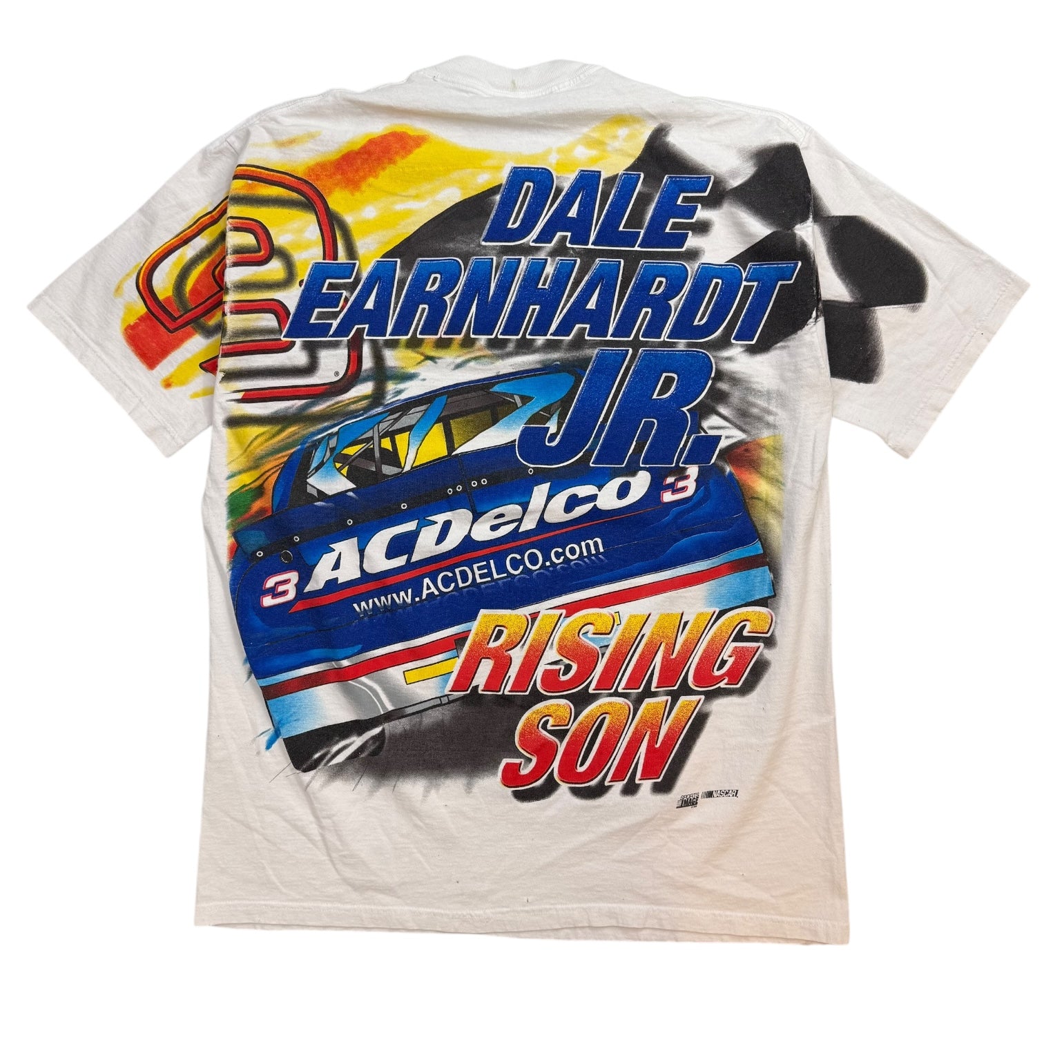 Vintage NASCAR Dale Earnhardt AOP Tee White