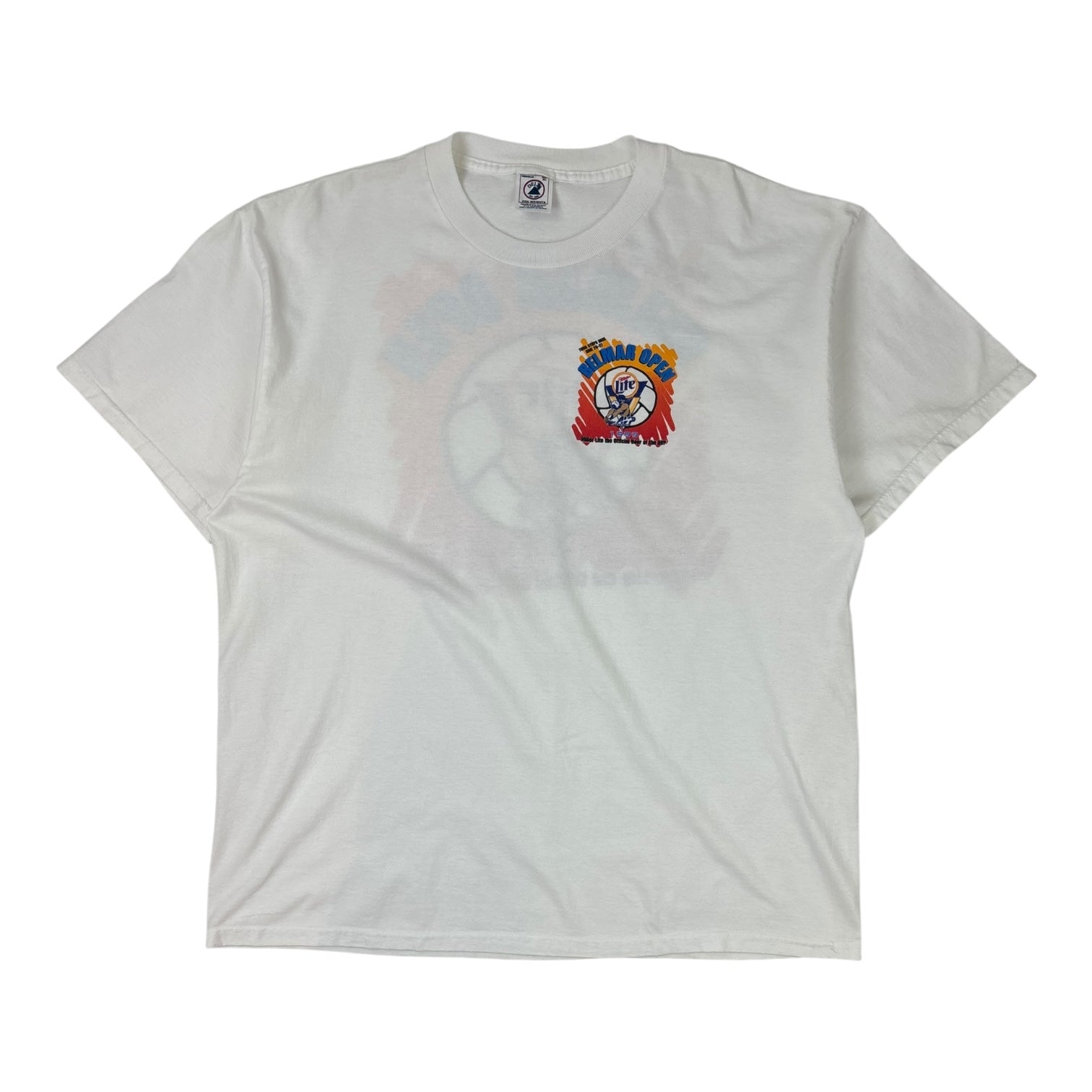 Vintage 1999 Miller Lite AVP Beach Volleyball T-Shirt White