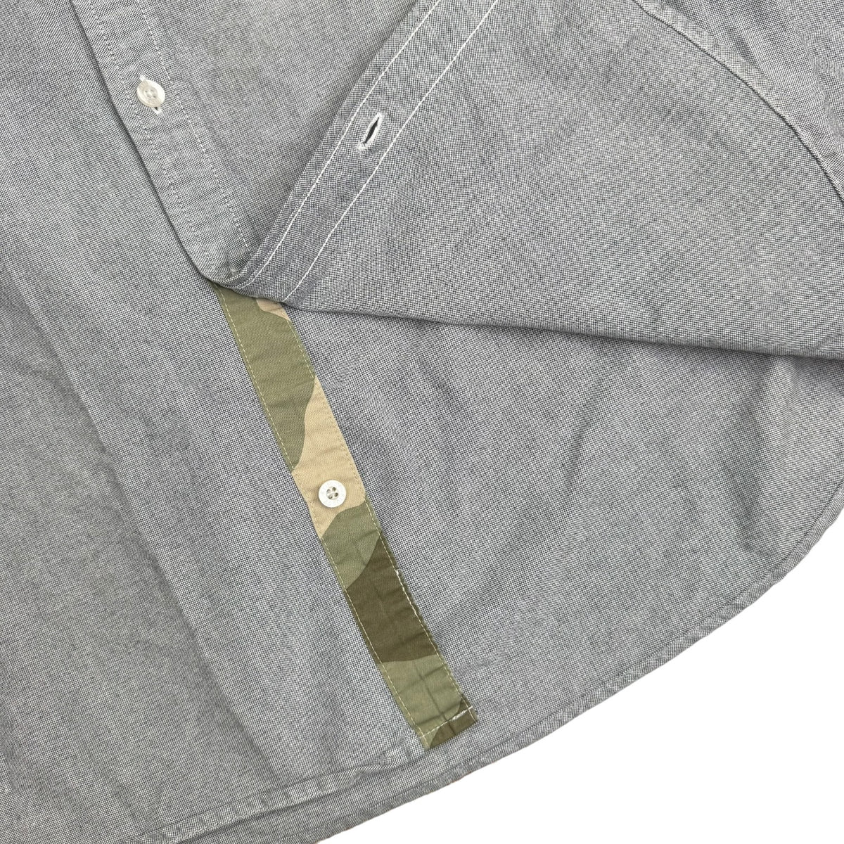 Y2K Stussy Button Up Shirt Grey/Camo