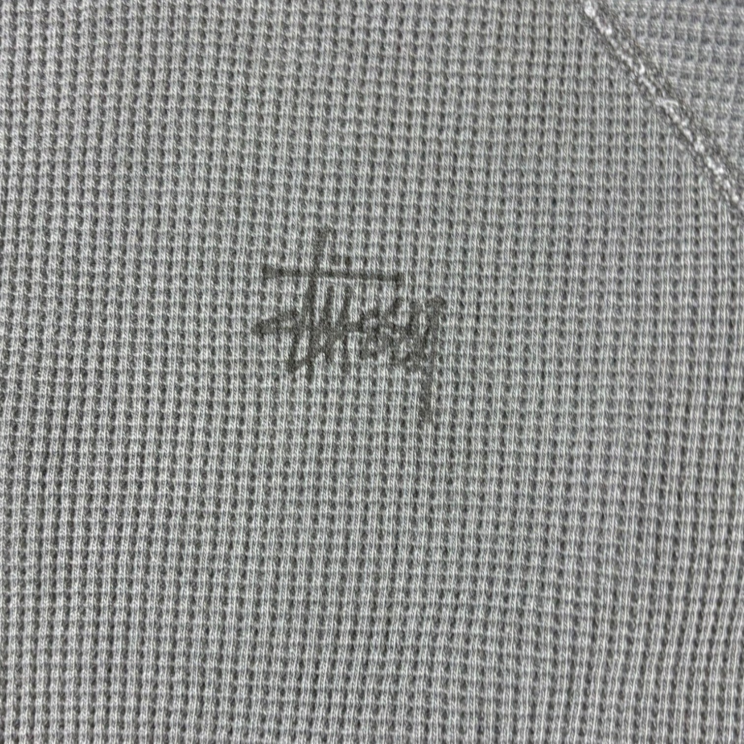 Stussy Raglan Thermal Long Sleeve Grey