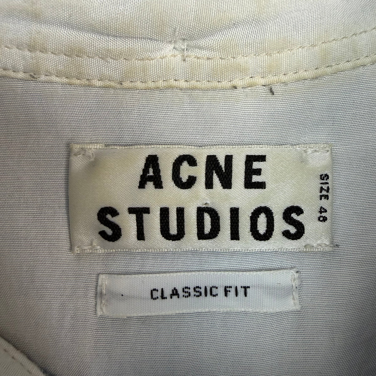 Acne Studios Classic Fit Denim Button Up Blue