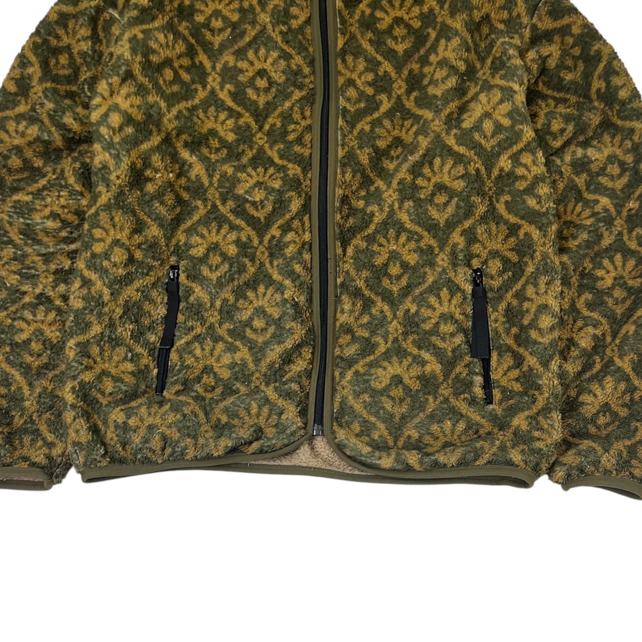 Kapital Yosemite Arabesque Fleece Zip Green