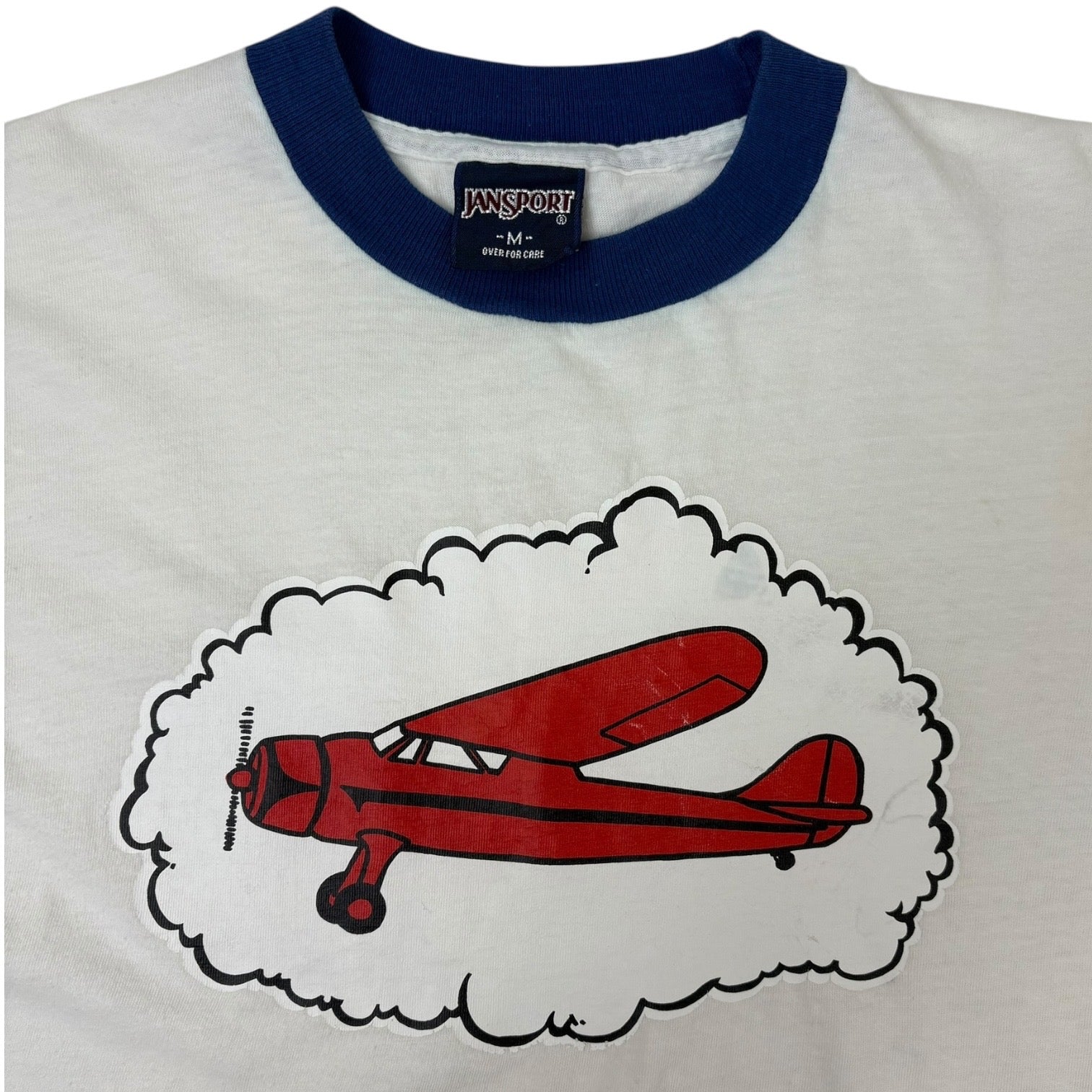 Vintage Jansport Ringer “Red Stinson Reliant SR-9” T-Shirt White