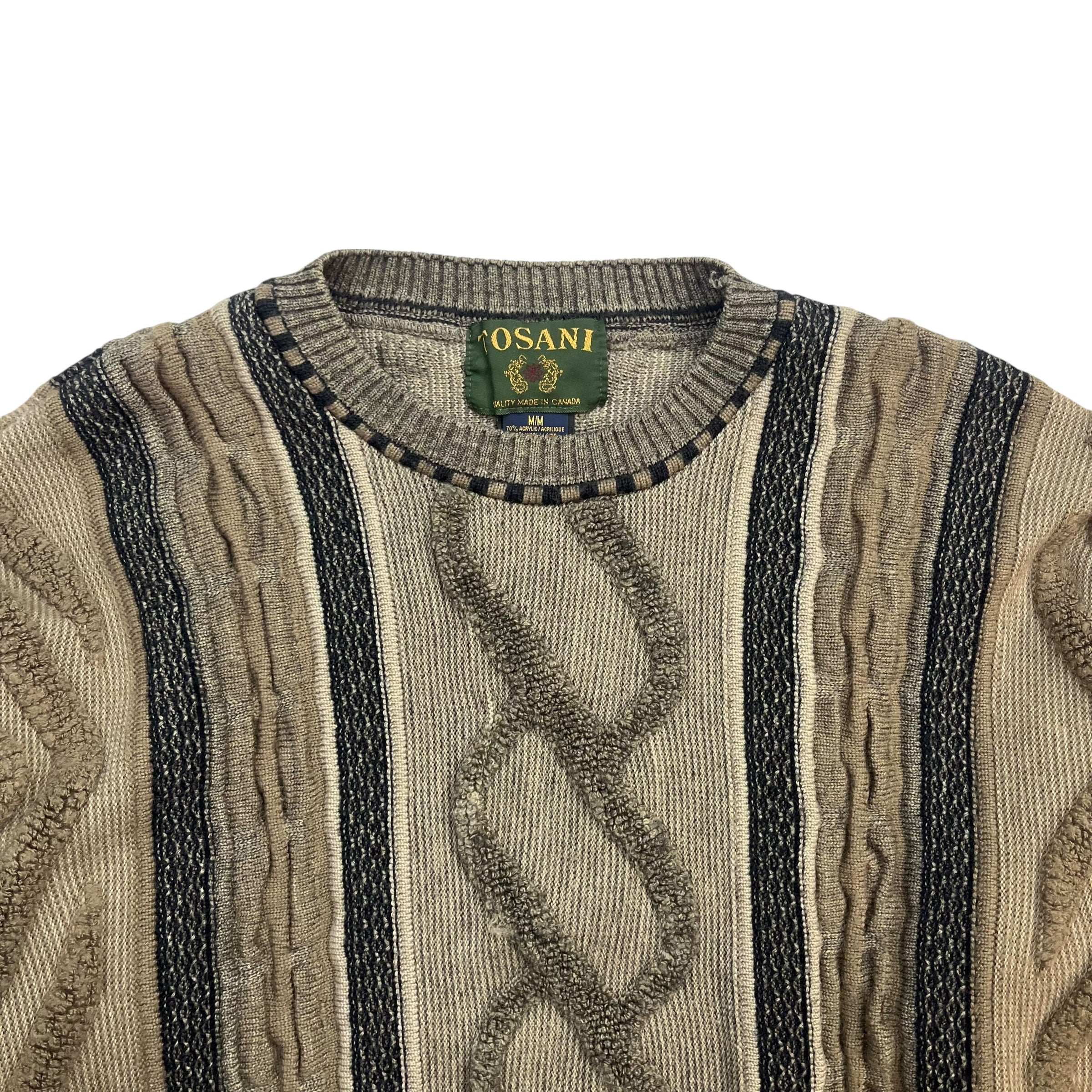 Vintage Tosani Knit Sweater Light Brown