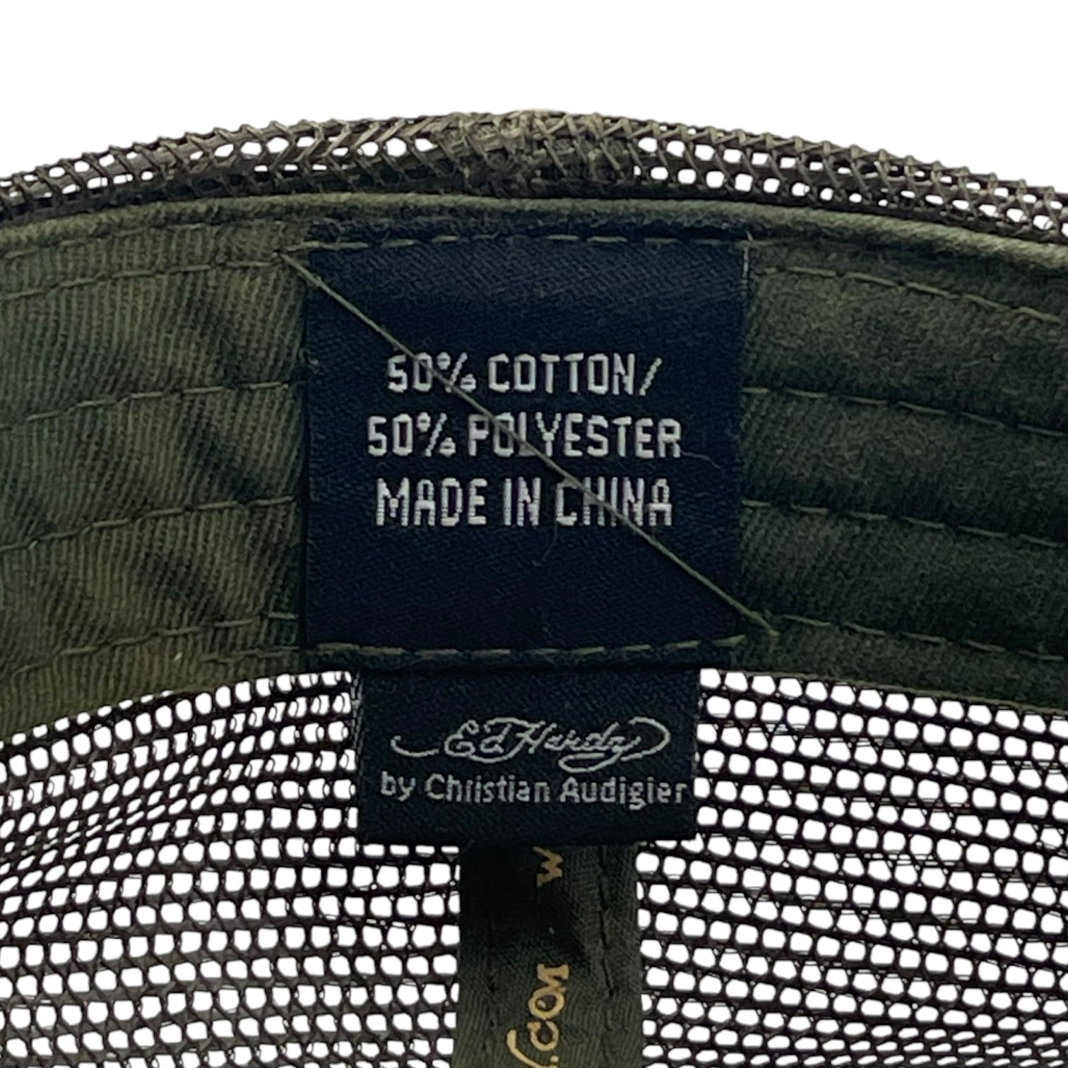 Vintage Y2K Ed Hardy Snap Back Hat Camo