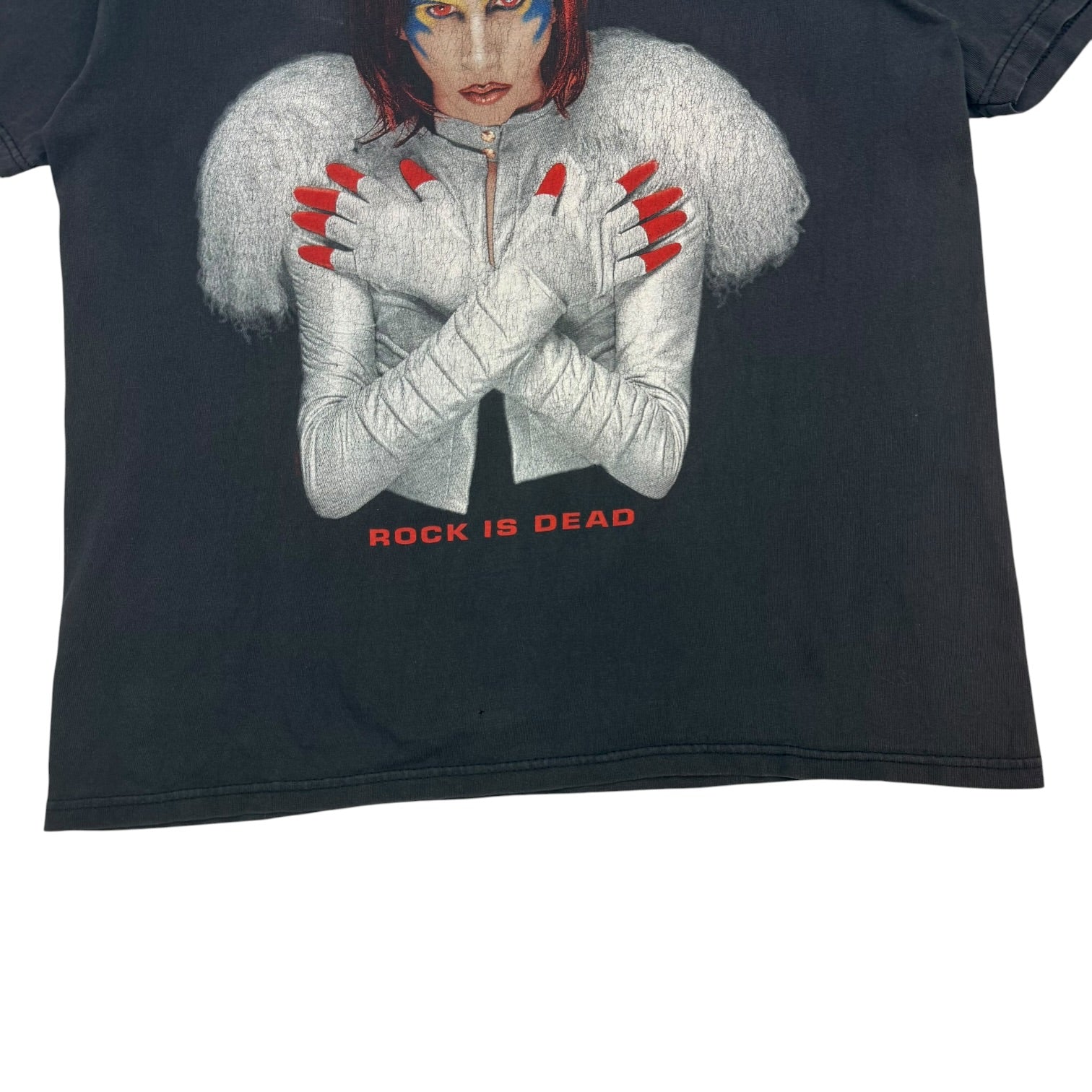 1998 Marilyn Manson Rock Is Dead Mechanical Animals Tee Black