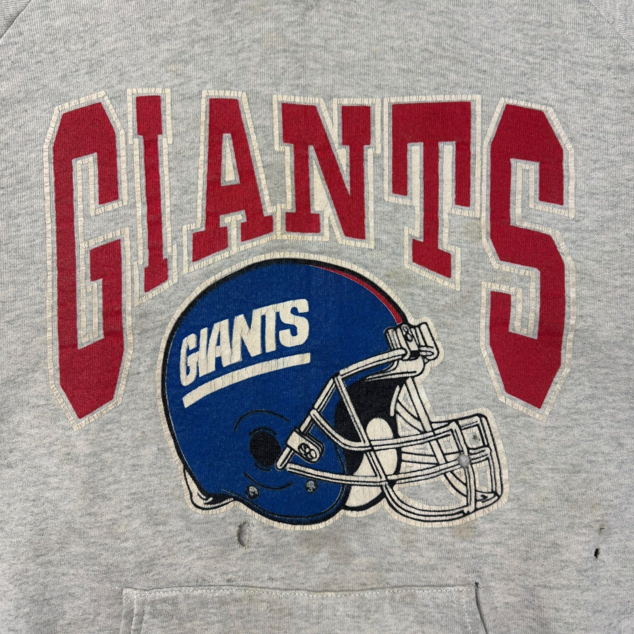 Vintage New York Giants Pullover Hoodie Grey