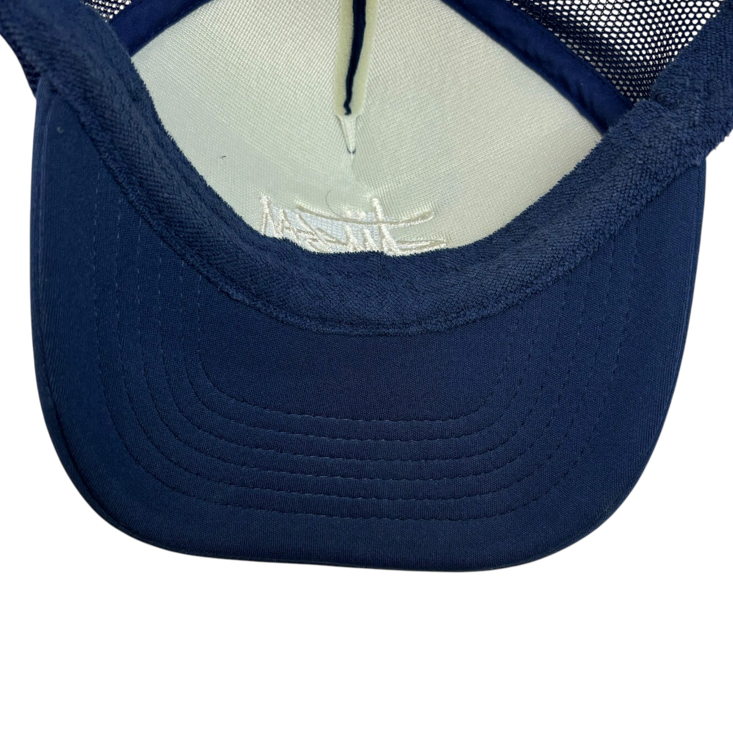 Stussy Big Basic Trucker SnapBack Hat Deep Blue