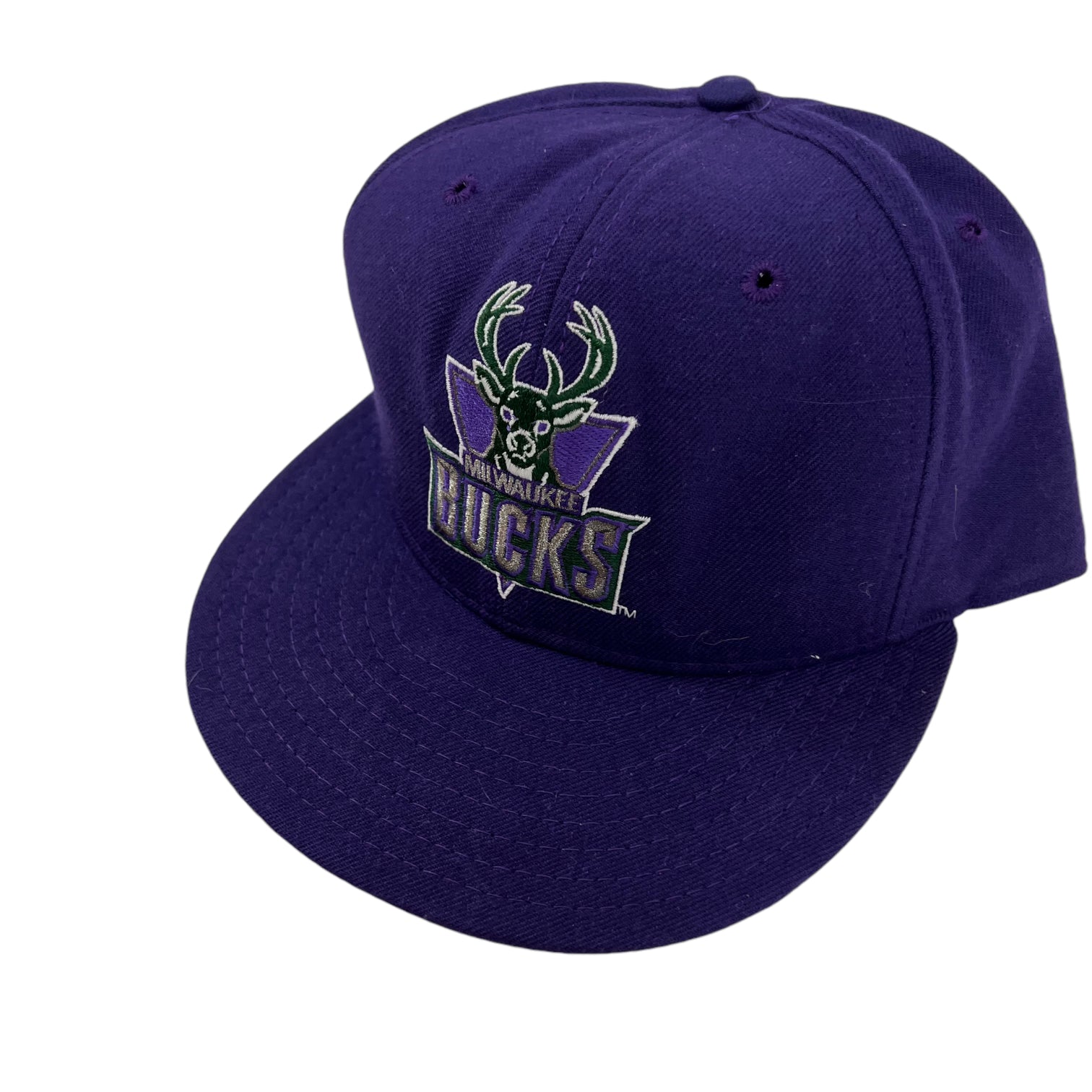 Vintage Milwaukee Bucks Fitted Hat Purple