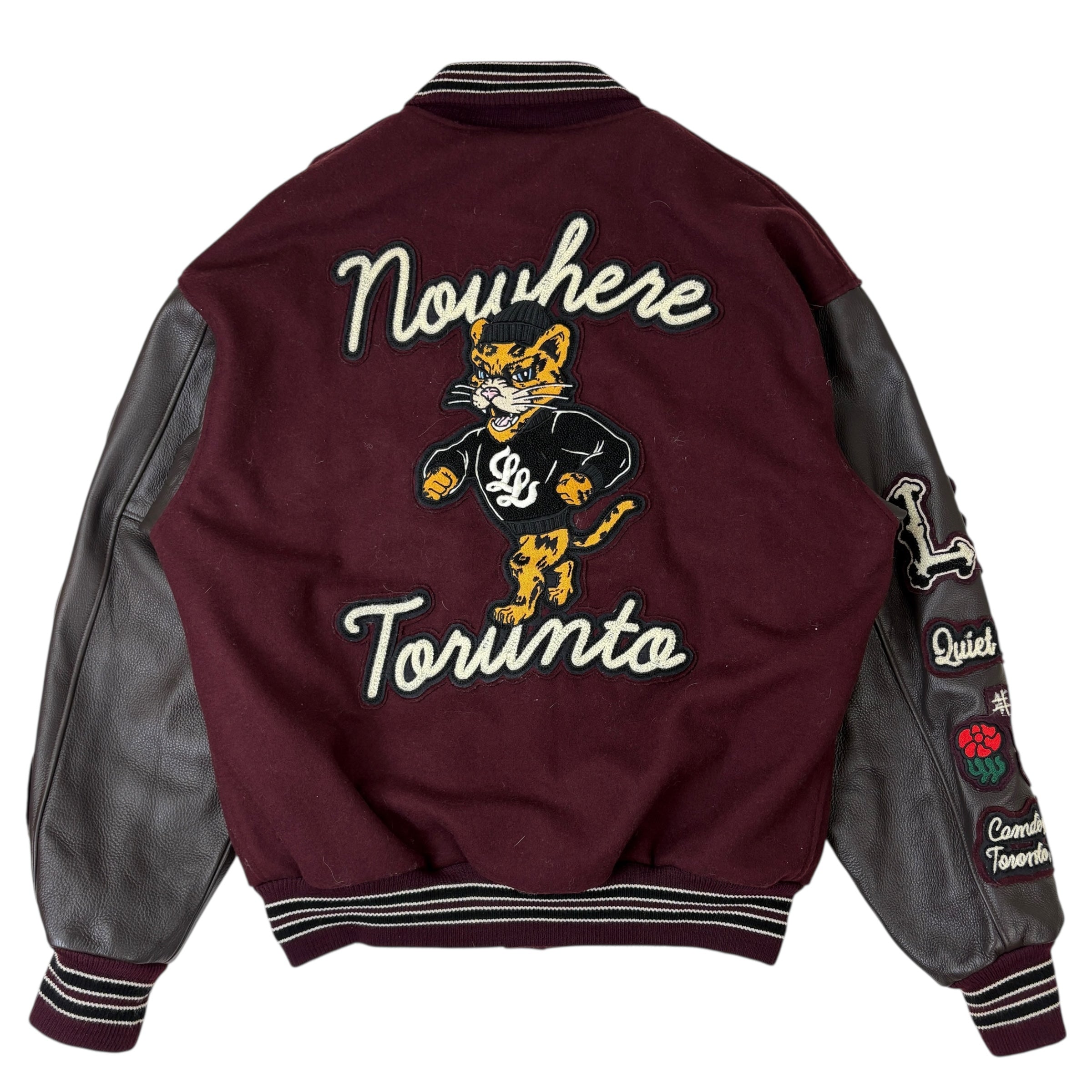 Roots x The Legends League “Yesterday & 100 Years” V3 Award Jacket Burgundy