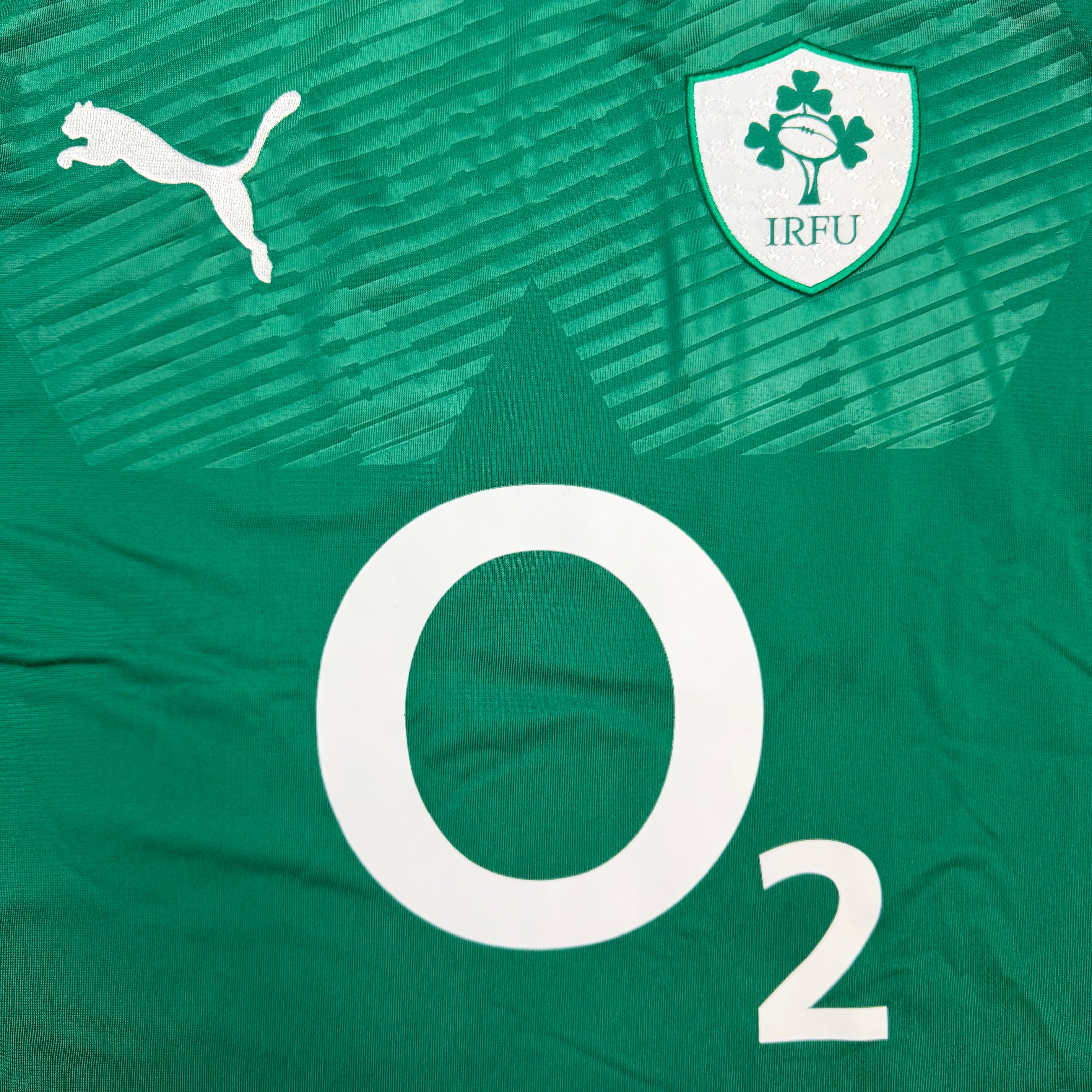 2011-12 Puma Ireland Rugby Union Home Jersey Green
