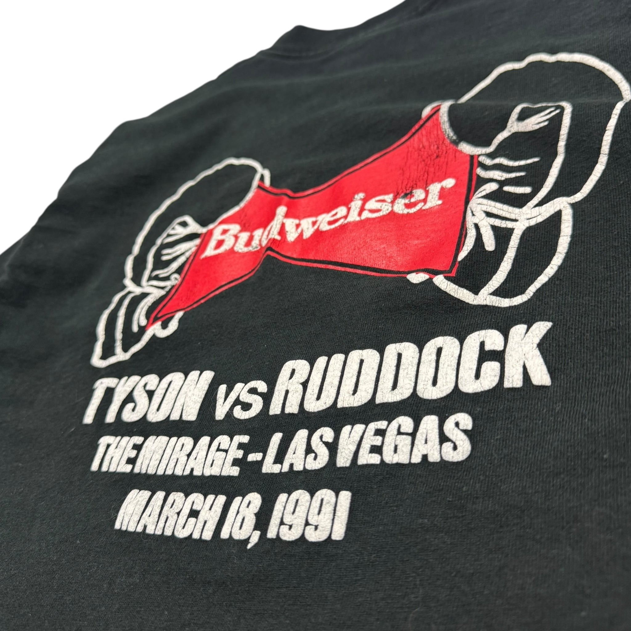 1991 Tyson VS Ruddock Budweiser Fight Promo T-Shirt