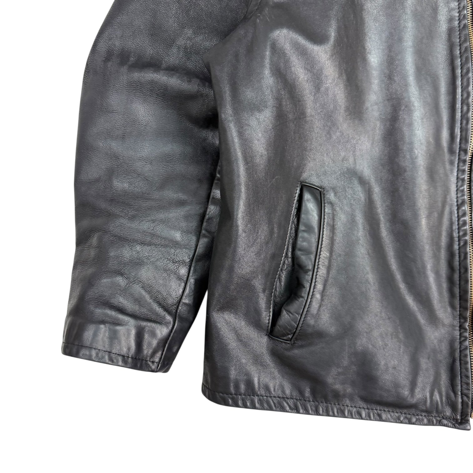 Vintage Schott NYC Leather Jacket Black