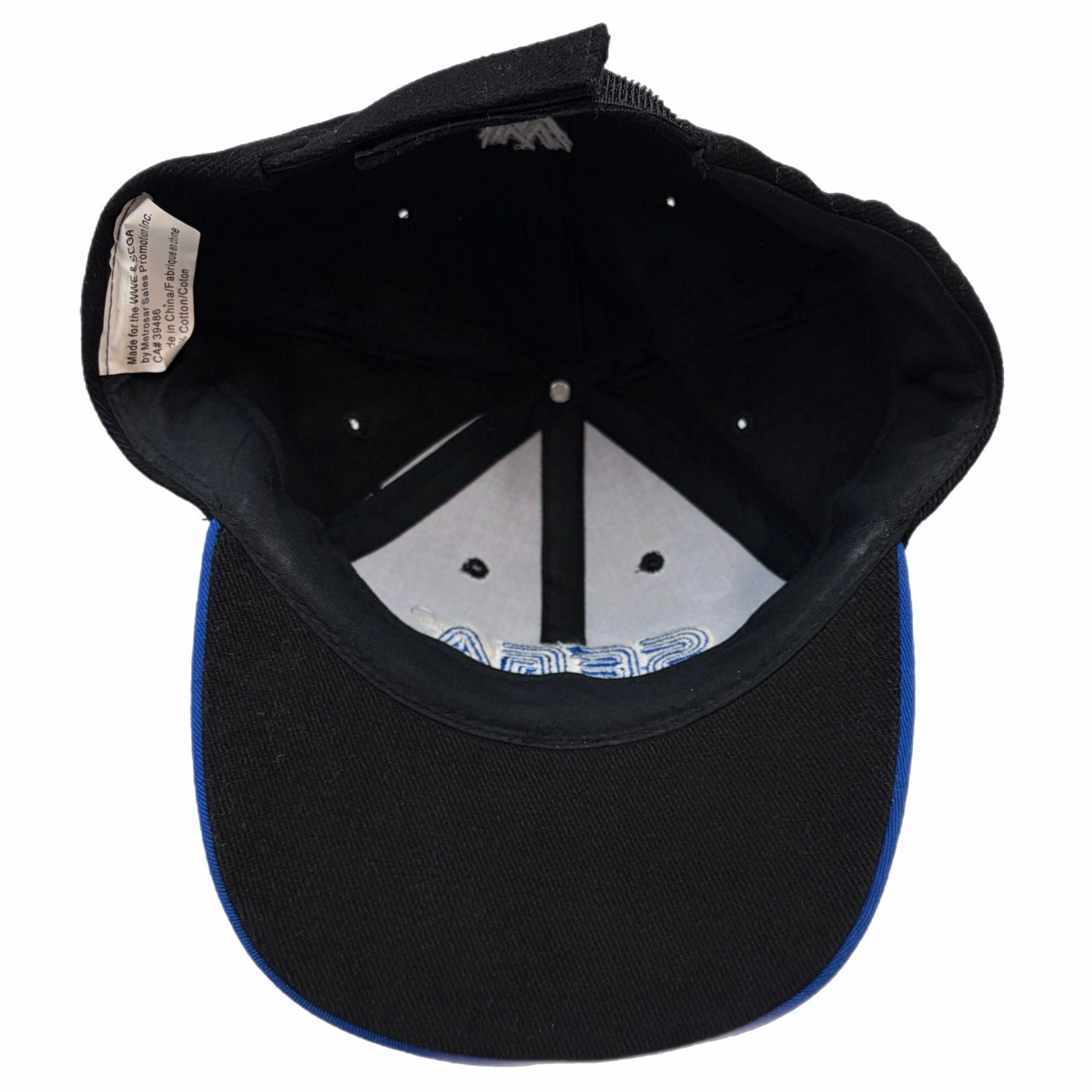 Vintage Sega WWE Promo Hat Black/Royal Blue