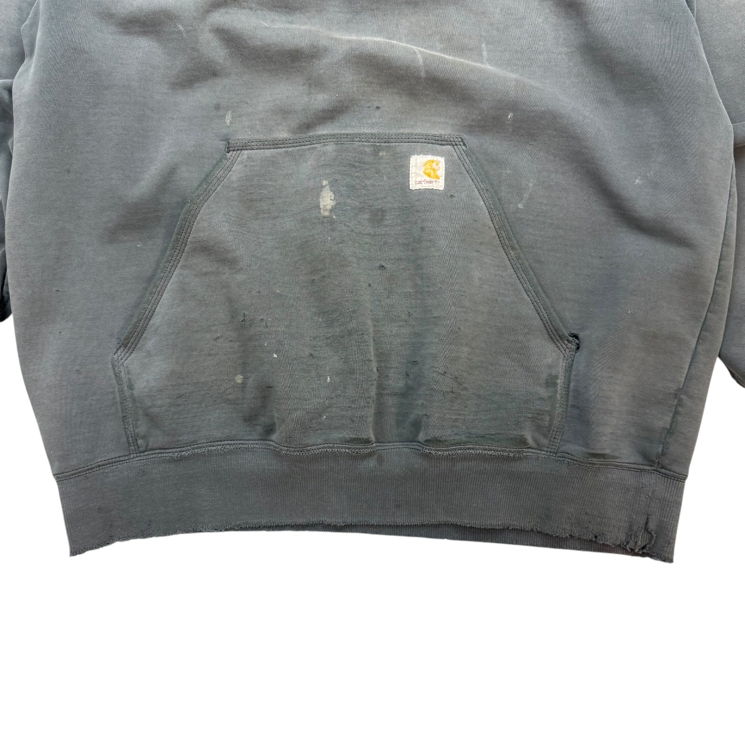 Vintage Carhartt Rain Defender Quarter Zip Hoodie Grey