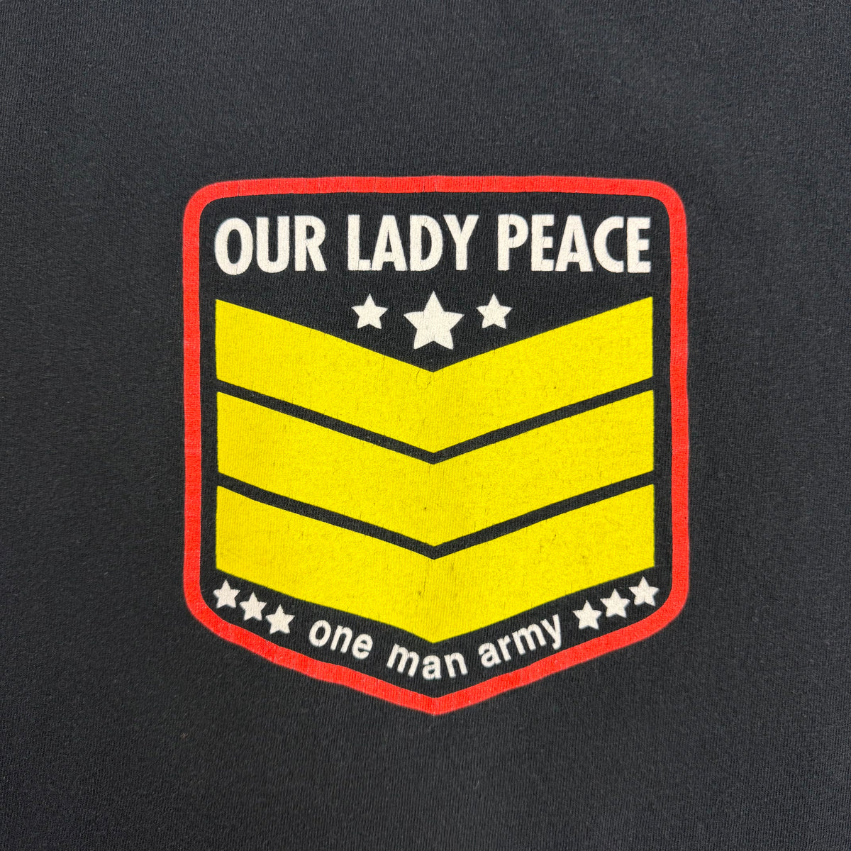Vintage 90s Our Lady Peace One Man Army Tee Black