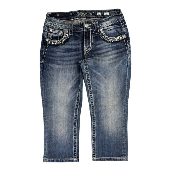 (W) Vintage Y2K Miss Me Capri Jeans