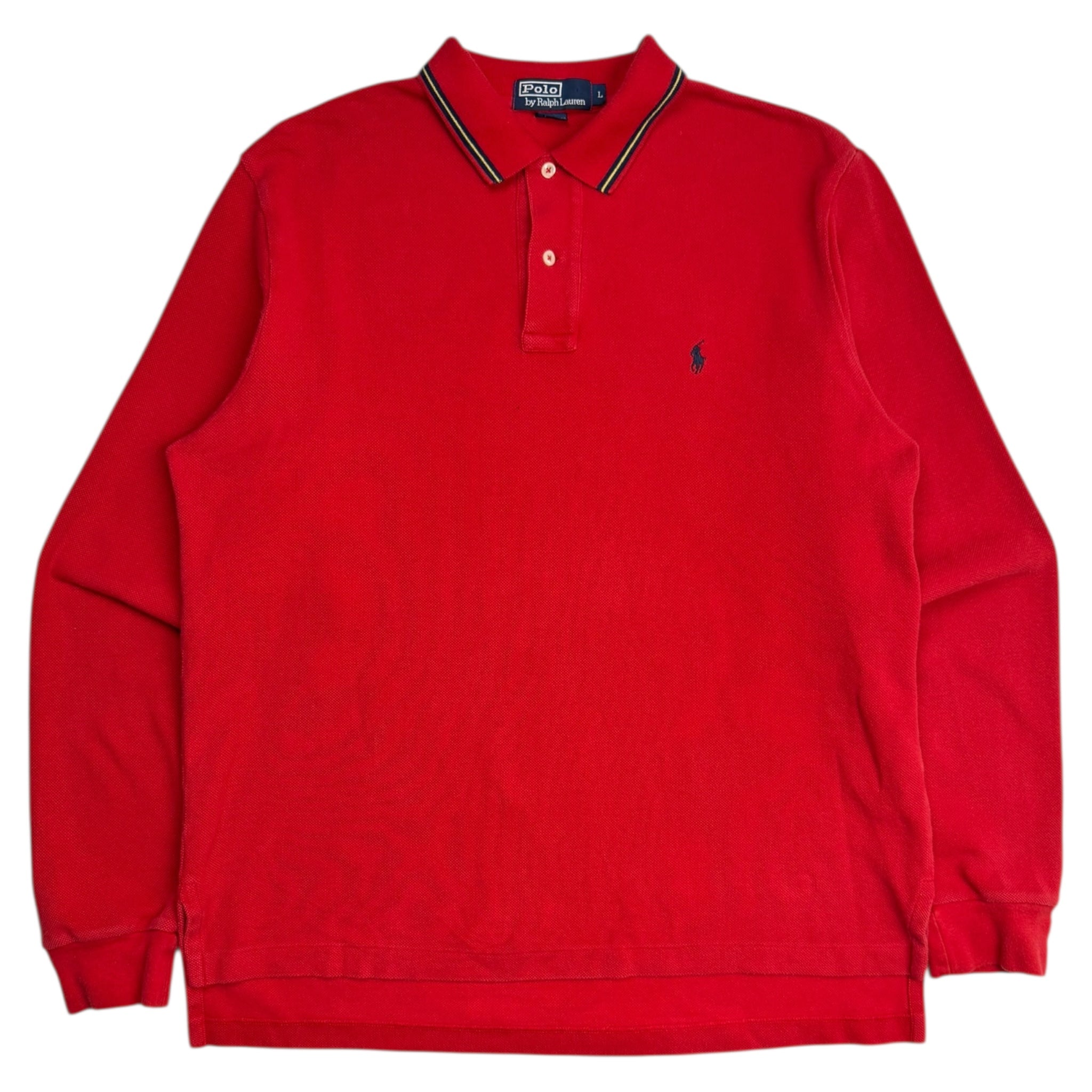 Vintage Polo Ralph Lauren Longsleeve Polo Red