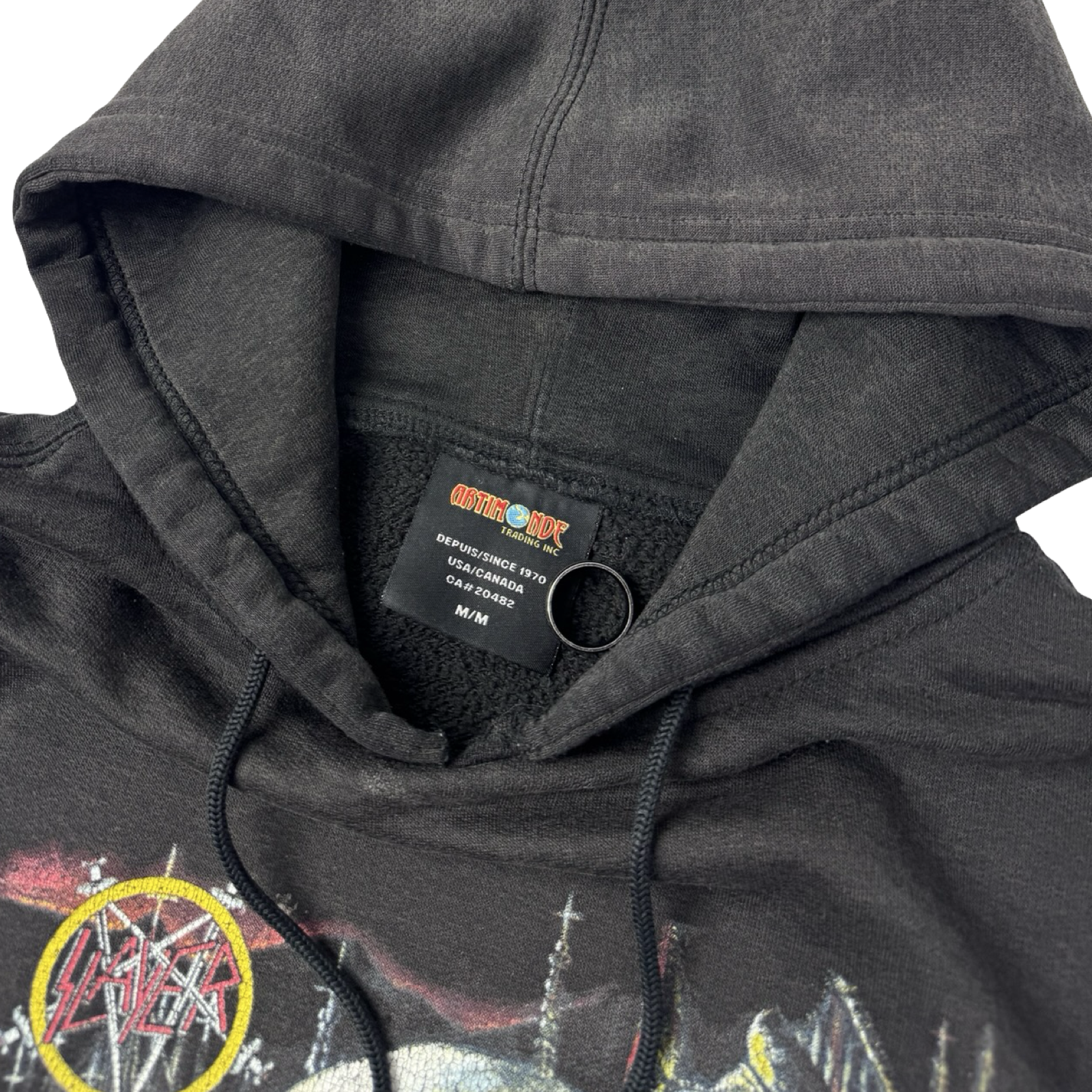 Vintage Y2K Slayer South of Heaven Graphic Hoodie Black