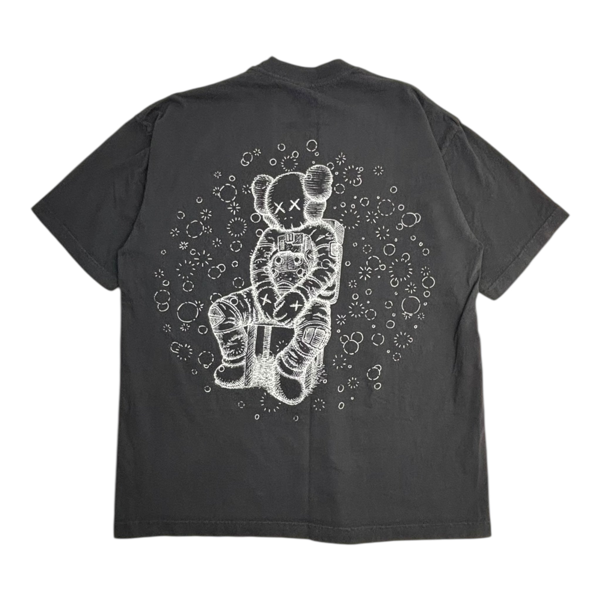 Kaws For Kid Cudi Moon Man Glow in the Dark T-Shirt Black