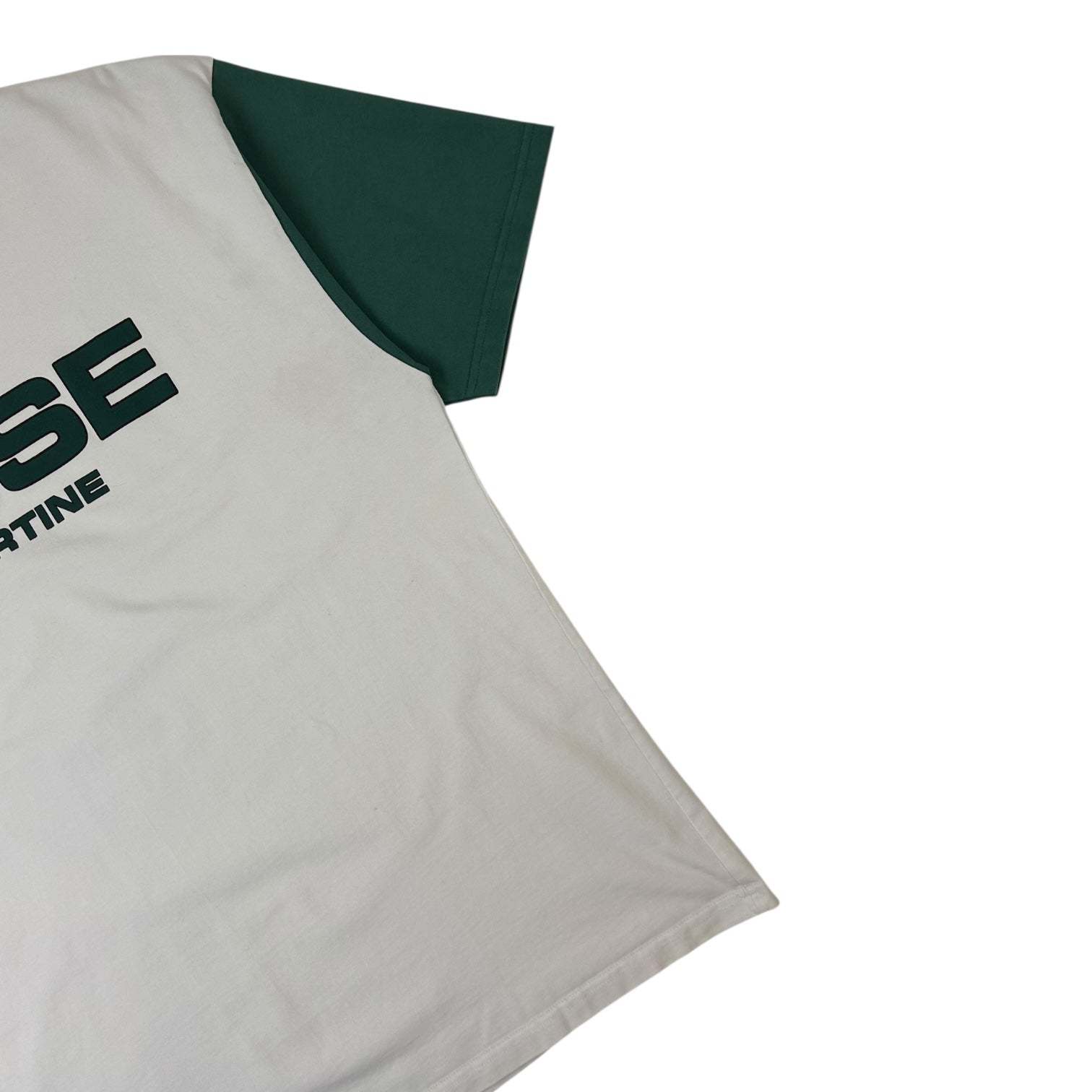 Martine Rose Block Logo T-Shirt White/Green