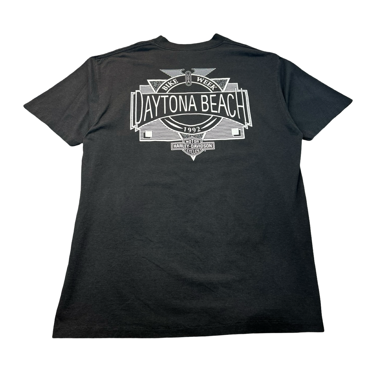 1990 Harley Davidson 3D Emblem Eagle Claw T-Shirt Black