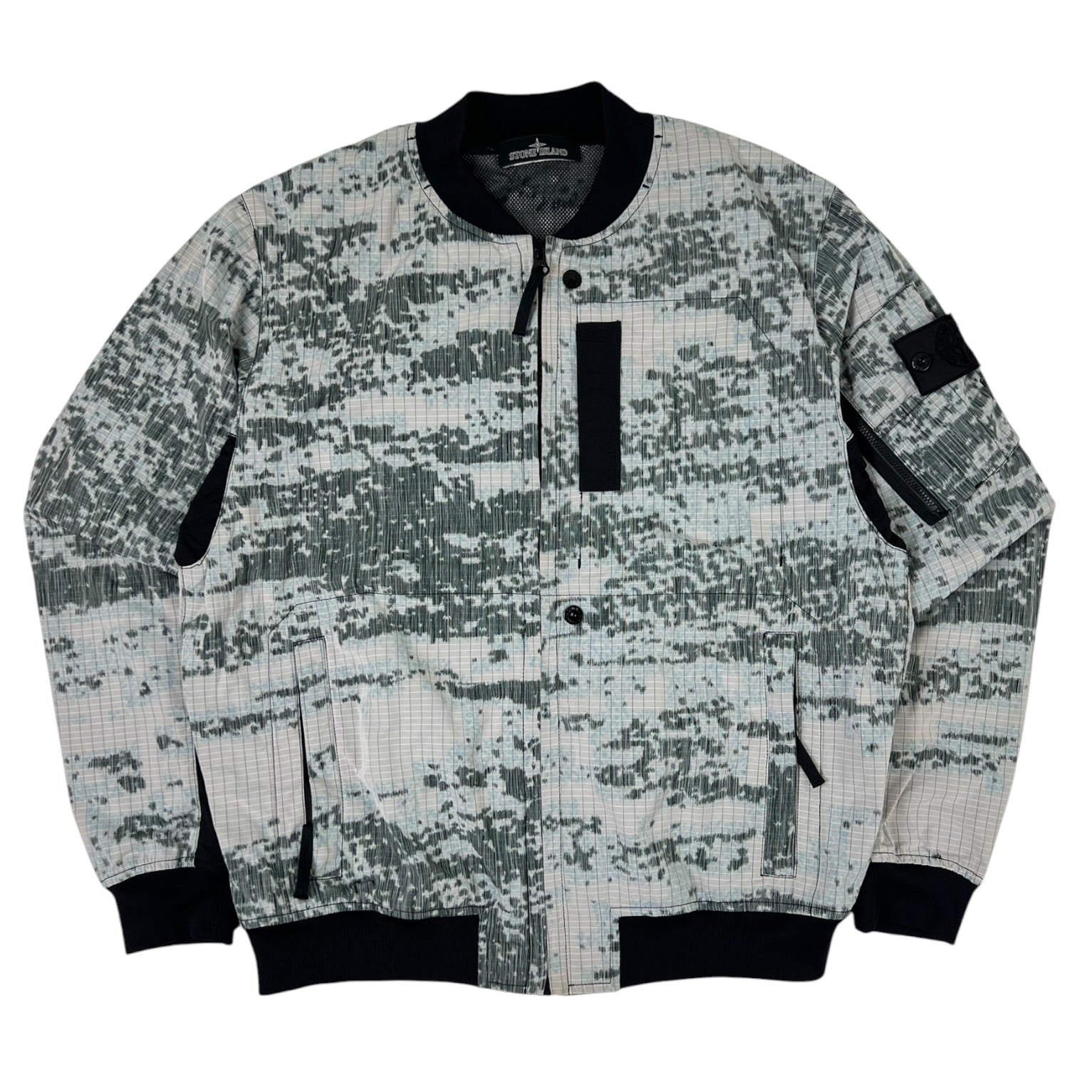 Stone Island Shadow Project DPM Chiné Bomber Jacket Digi Camo Grey