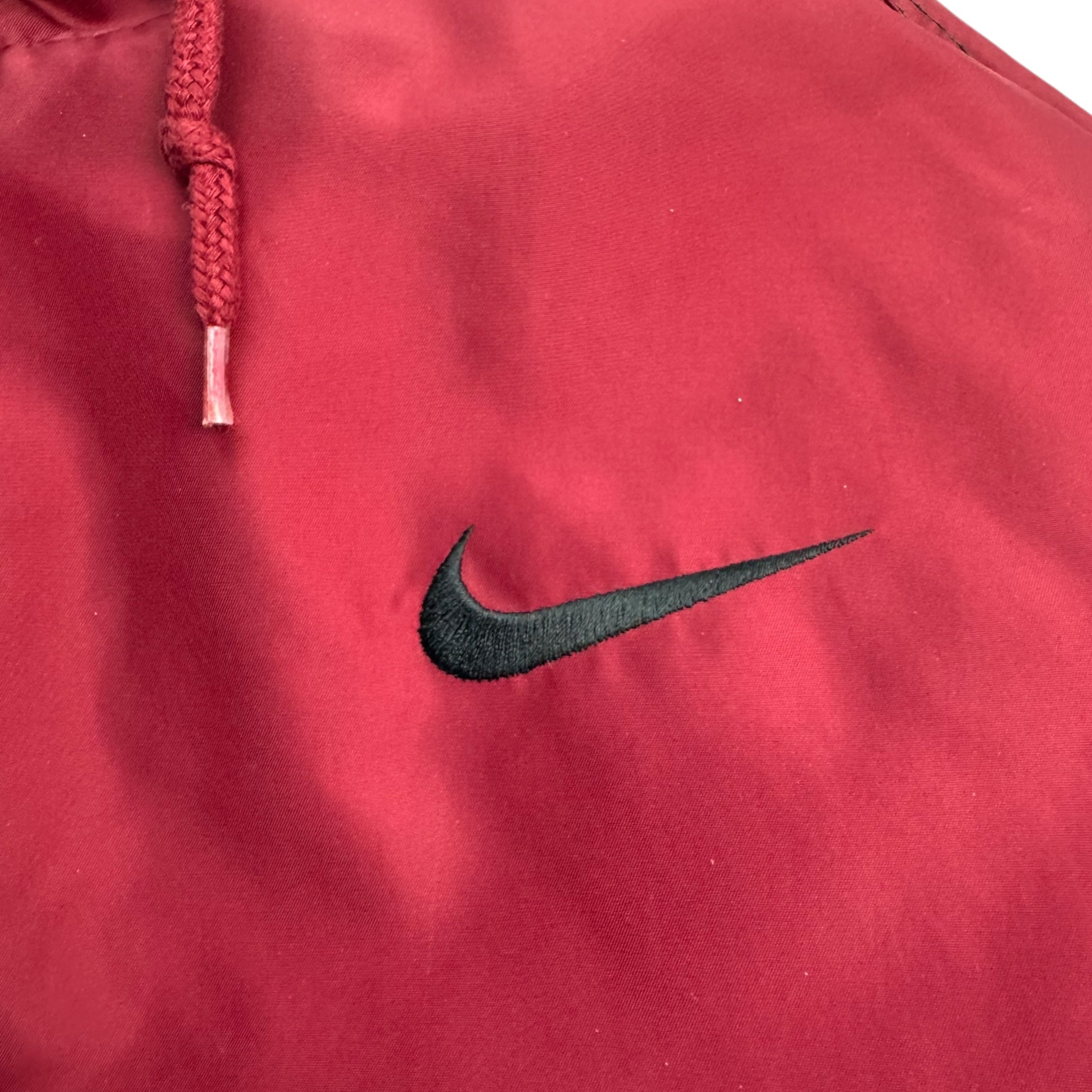 Vintage Nike Hooded Insulated Jacket Maroon