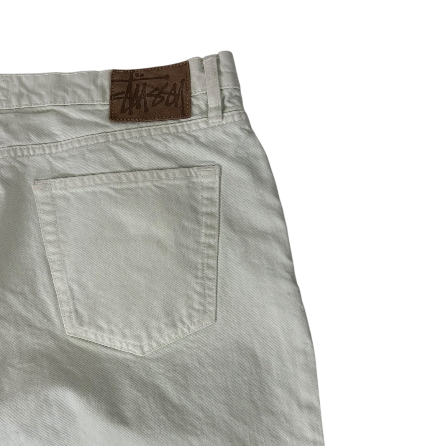 Stussy Hemmed Big Ol’ Jean White