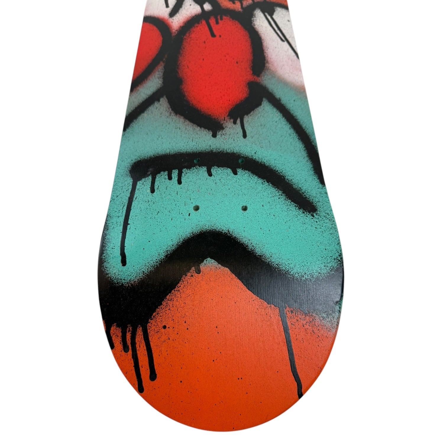 Slawn Skateboard Deck Red/Orange