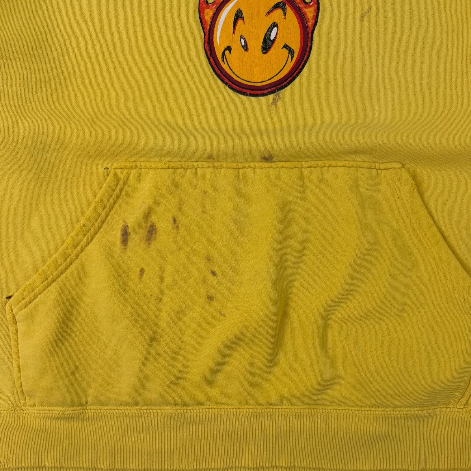 Vintage Y2K Brody Flame Hoodie Yellow