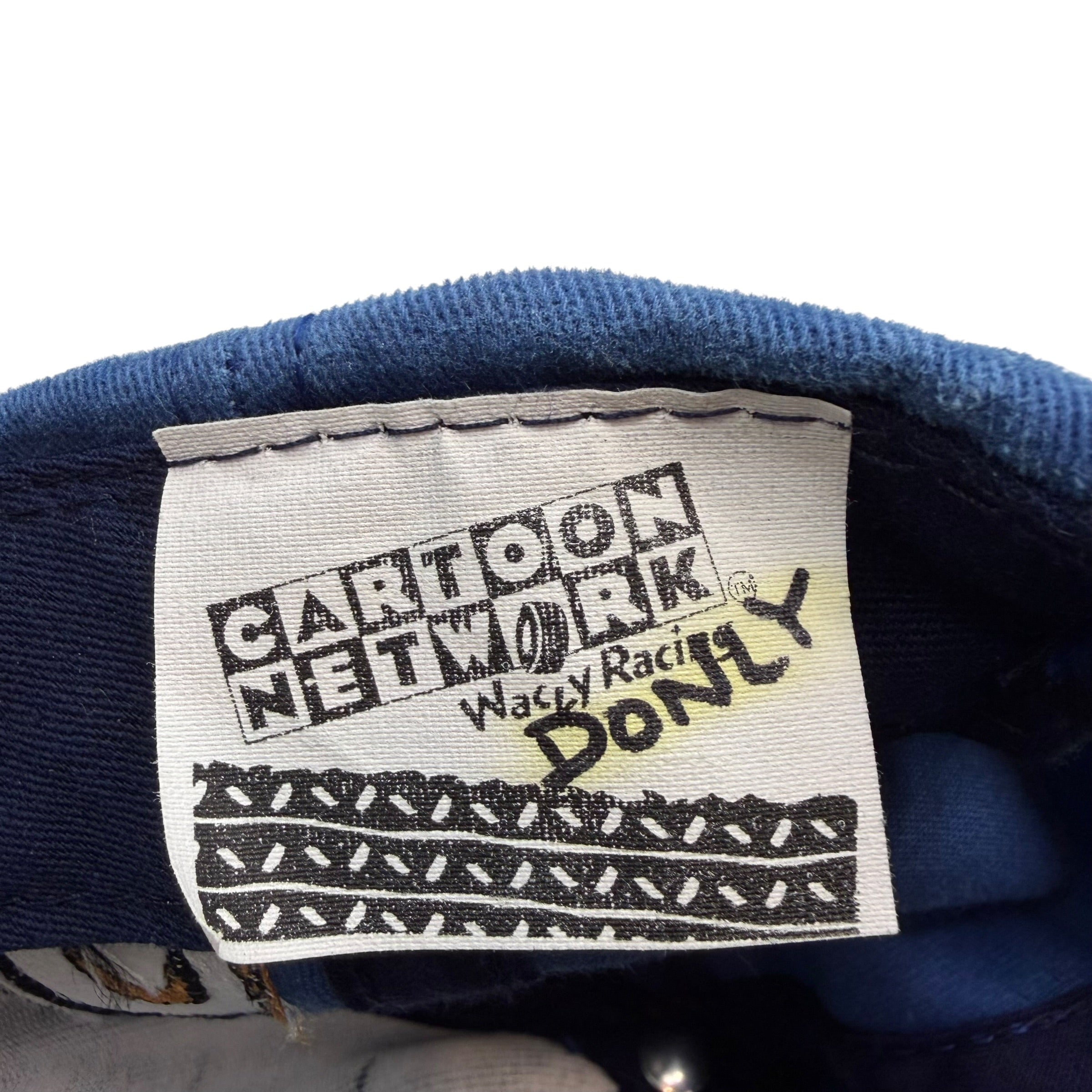Vintage Cartoon Network Wacky Racing Scooby Doo Embroidered Cap Blue