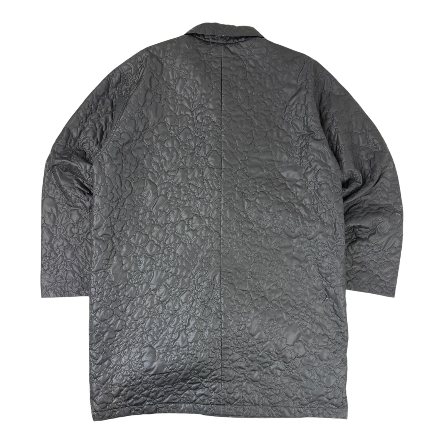 Stussy Ritters Long Quilted Jacket Black