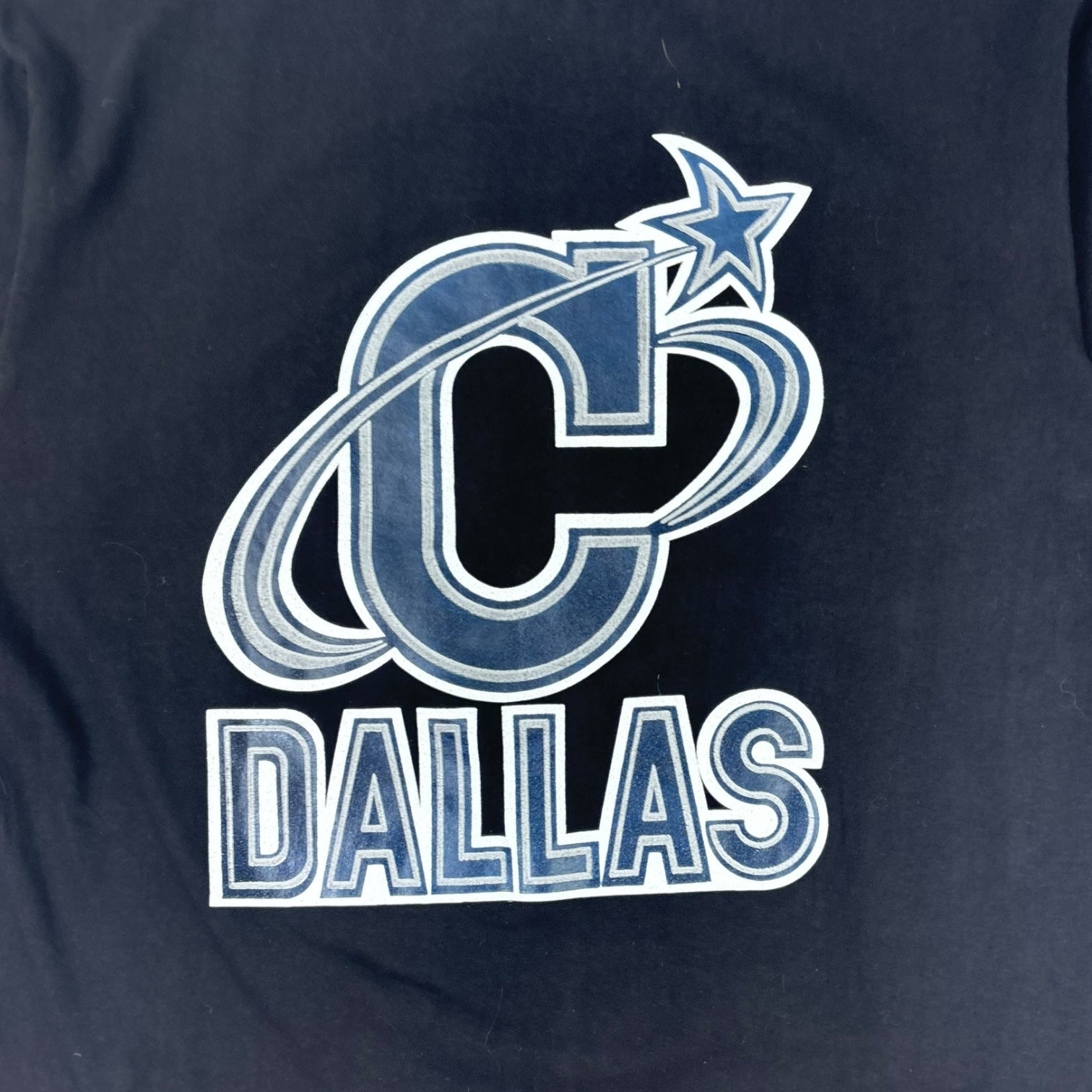 Vintage Dallas Cowboys Outer Space T-Shirt Black