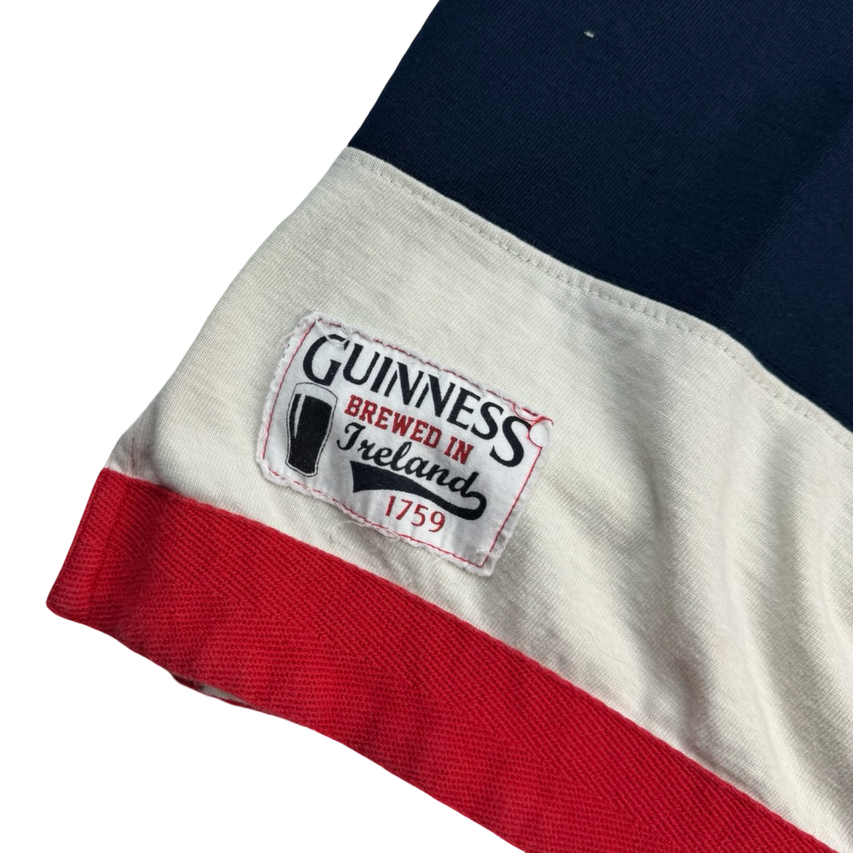 Vintage Guinness Striped Polo Shirt