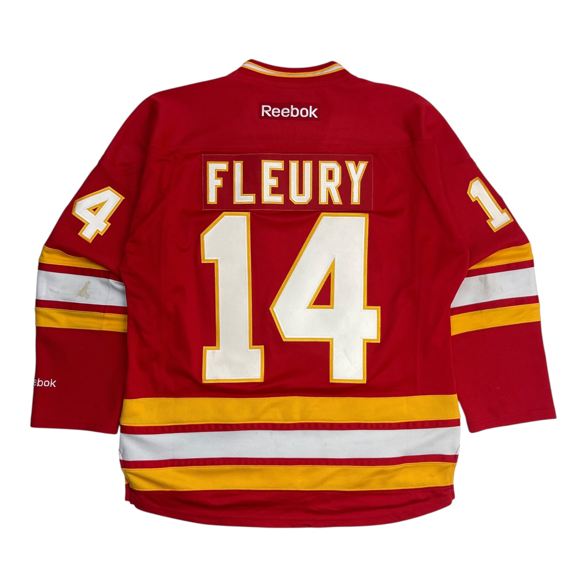 Calgary Flames Theo Fleury Reebok Home Jersey Red