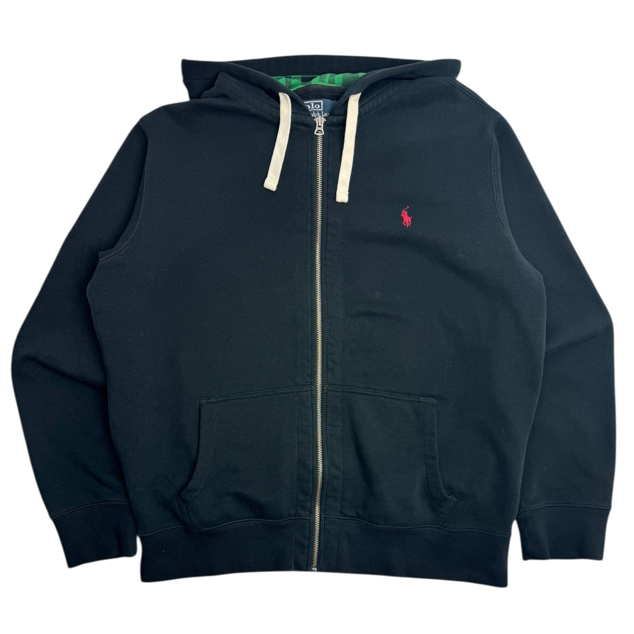 Vintage Polo Ralph Lauren Green Hood Zip Up Hoodie