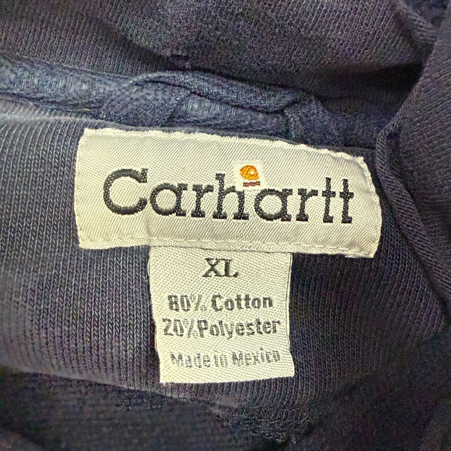 Vintage Carhartt Hoodie Navy Blue