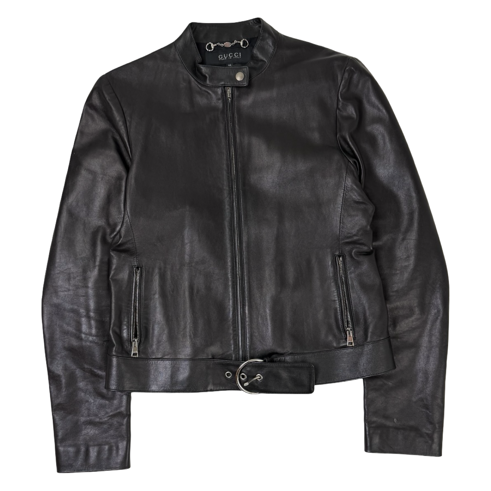 Vintage Gucci Leather Jacket Black
