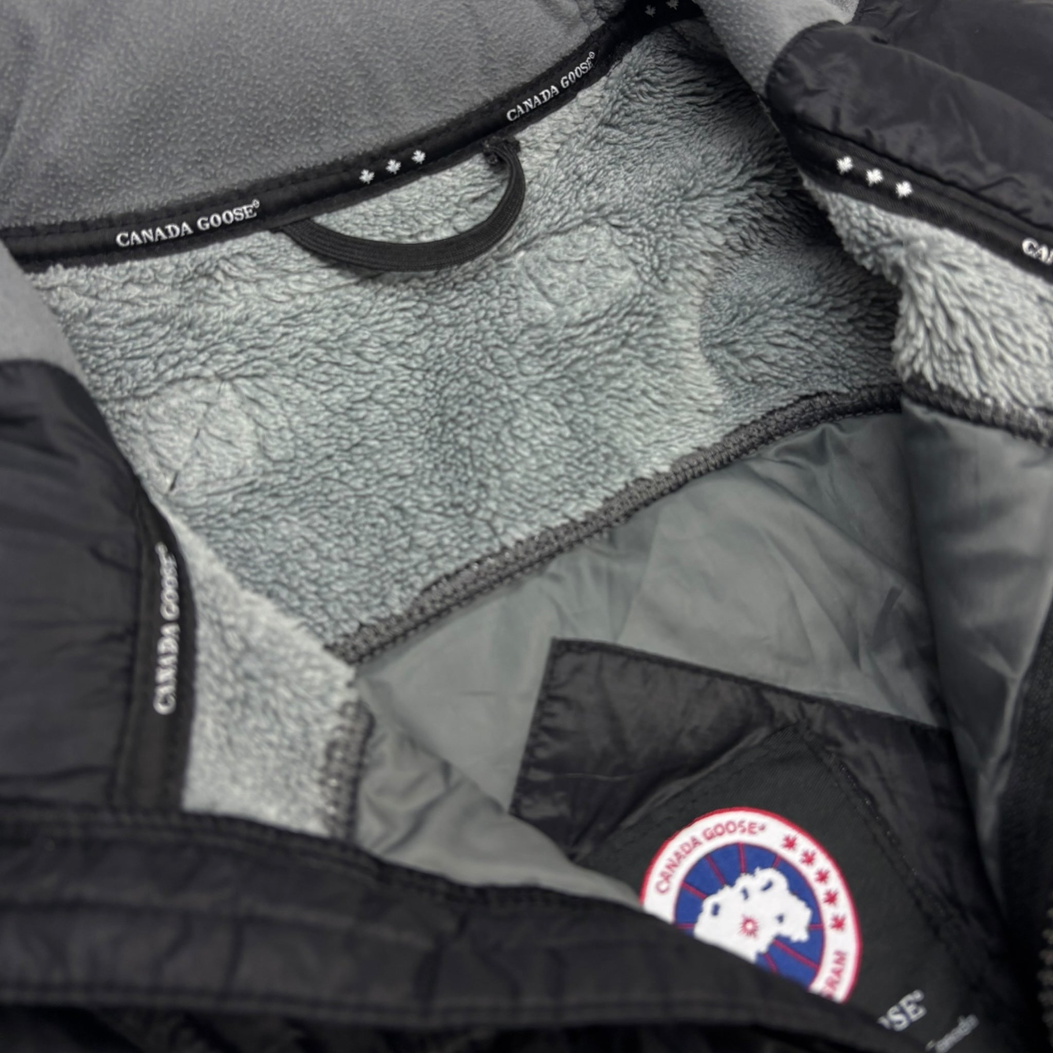 Canada Goose Down/Nylon HyBridge Puffer Jacket Black