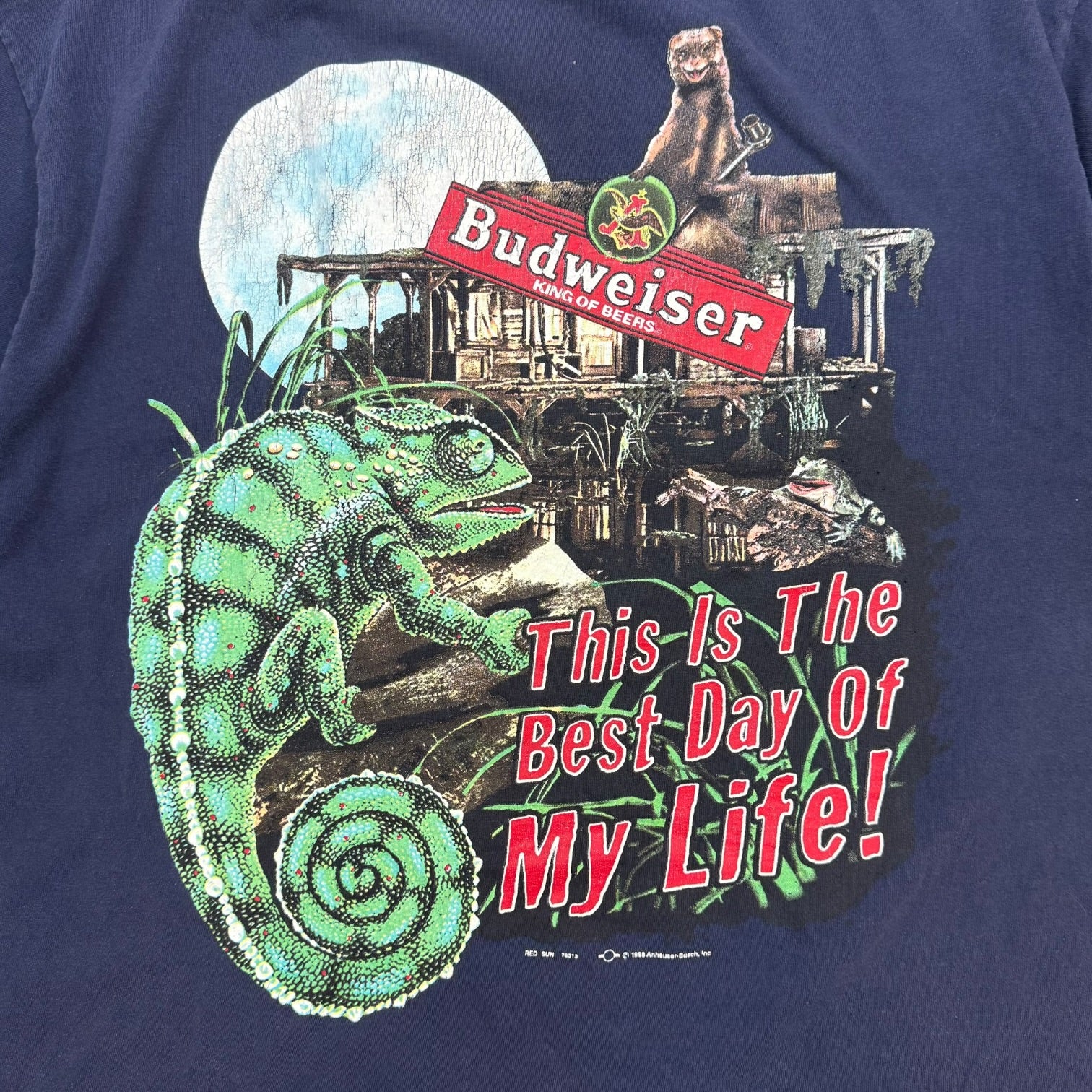 1998 Budweiser ‘This Is The Best Day Of My Life’ Tee Navy Blue