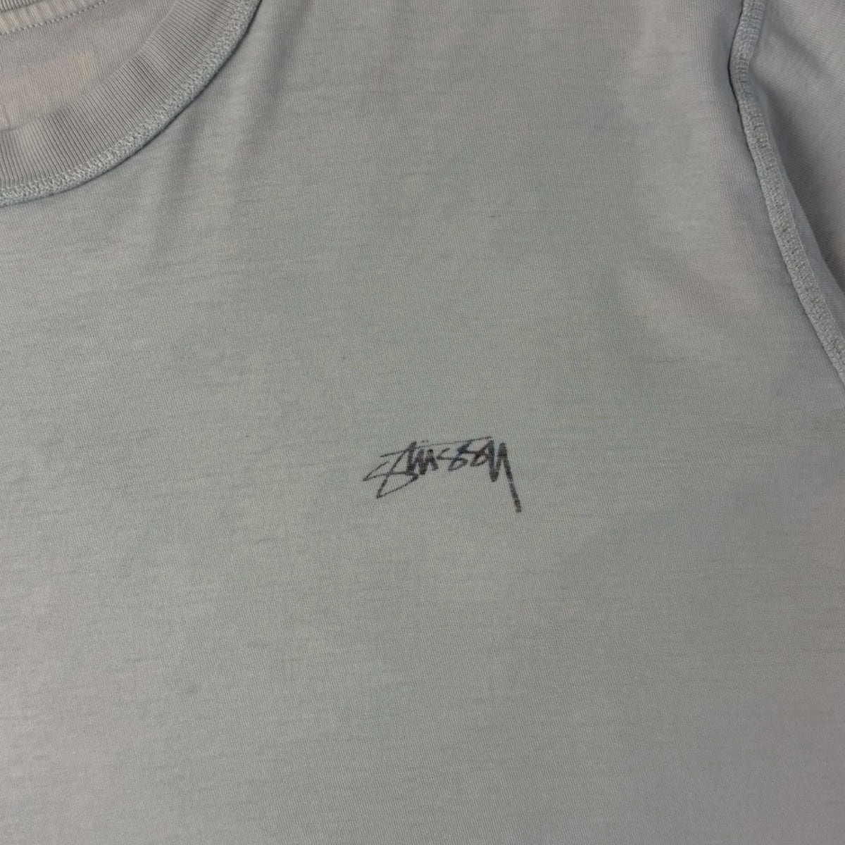 Stussy Lazy Tee Pigment Dyed Light Grey