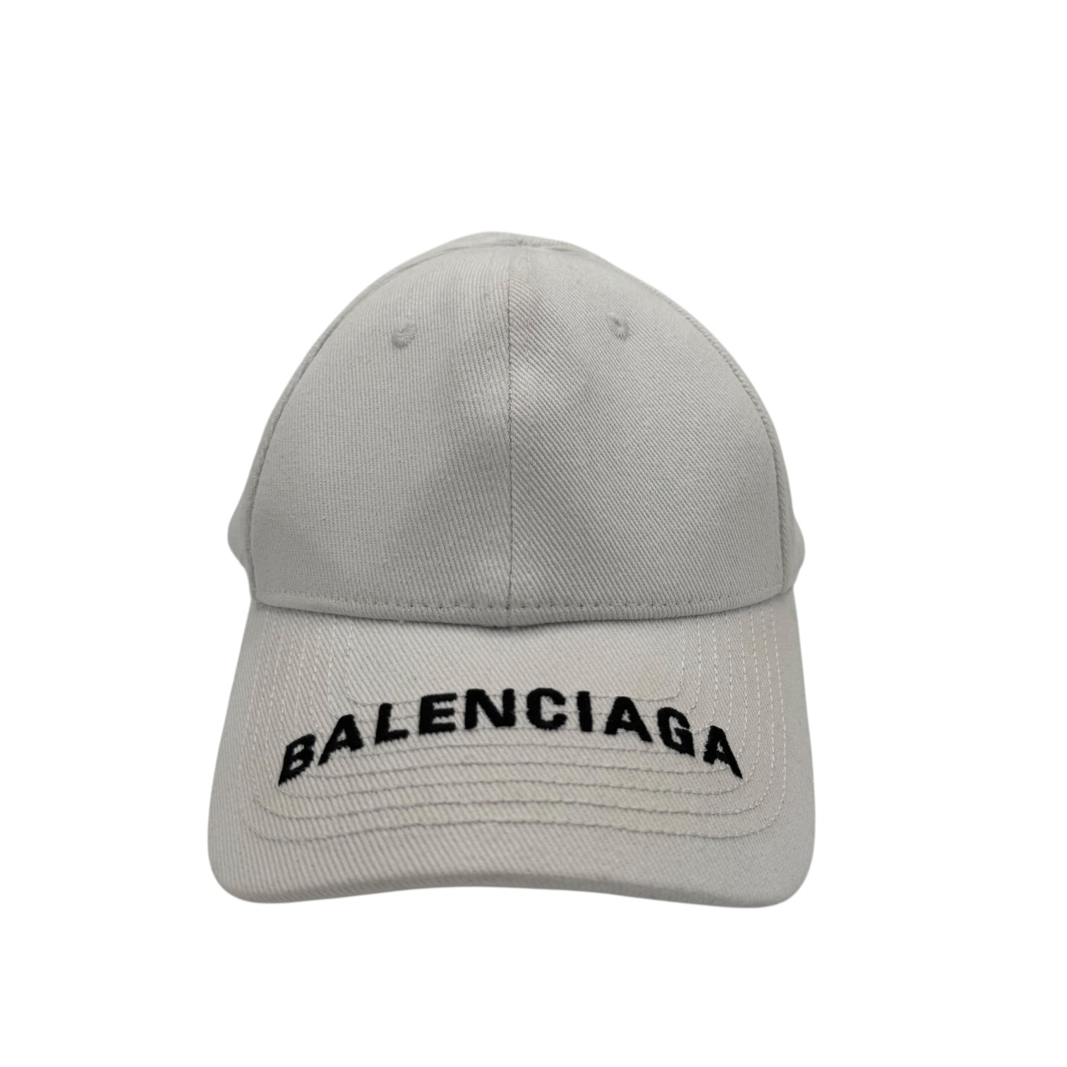 Balenciaga Logo Ball Cap White