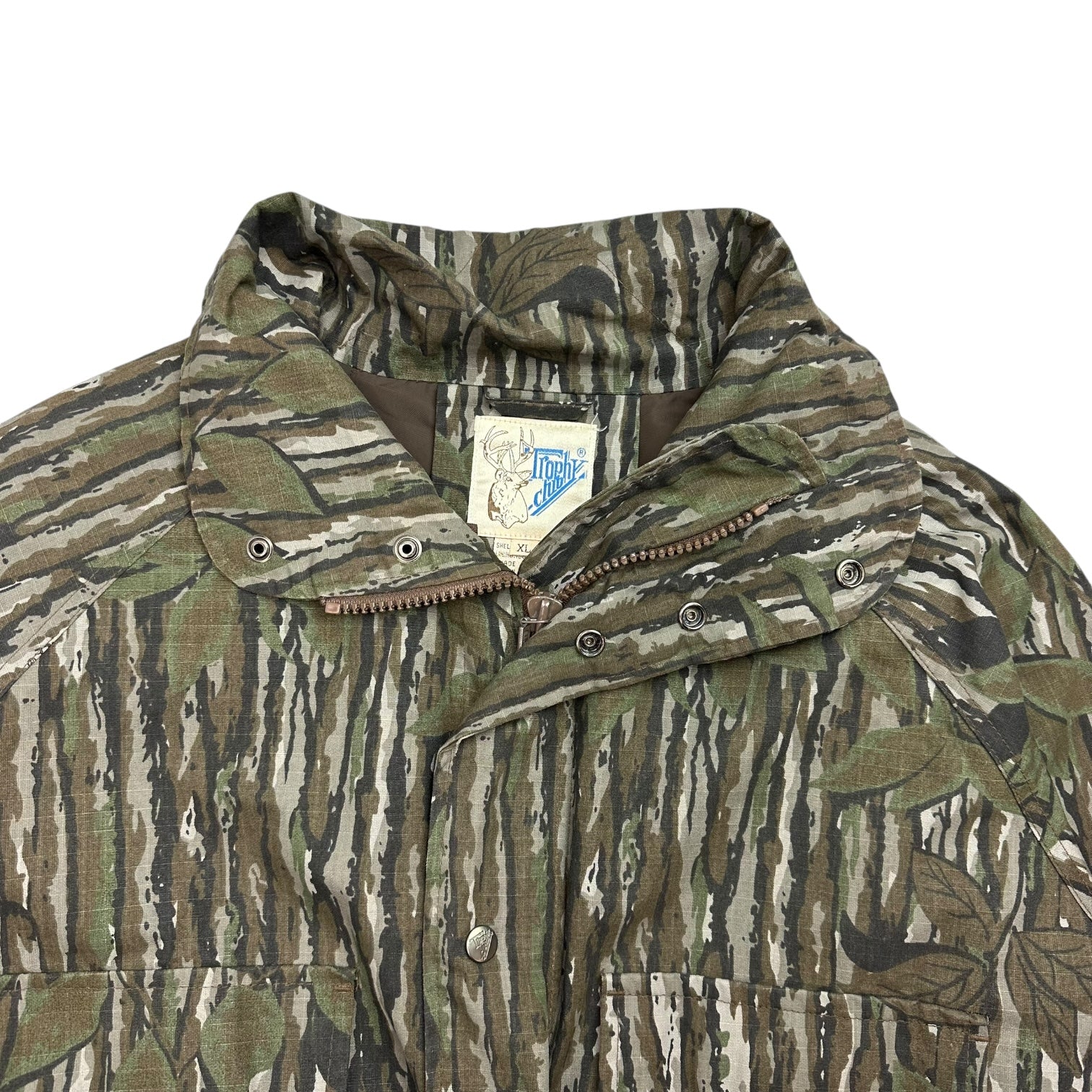 Vintage Trophy Club Realtree Camo M-65 Zip Up Jacket