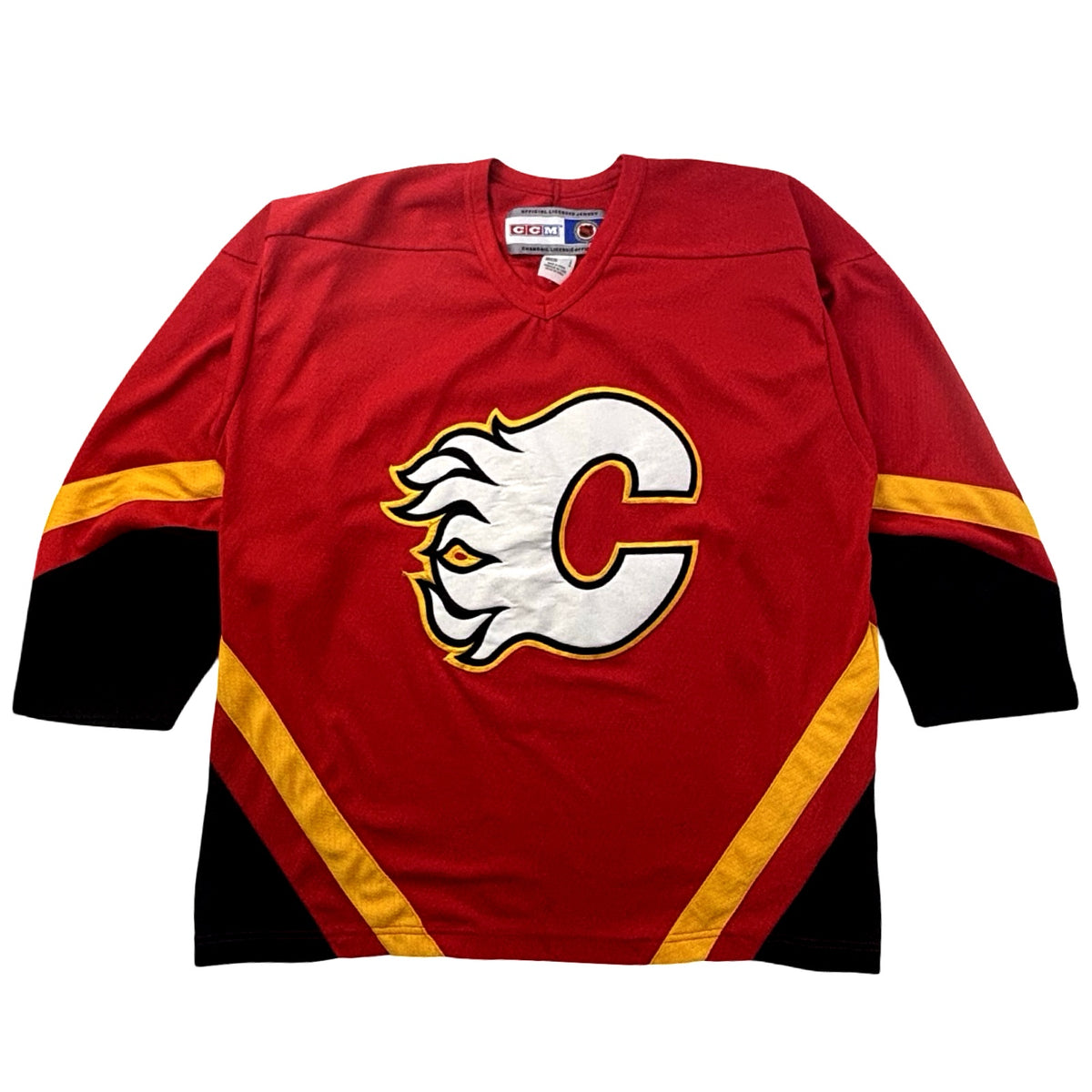 Vintage CCM Calgary Flames Pedestal NHL Away Jersey