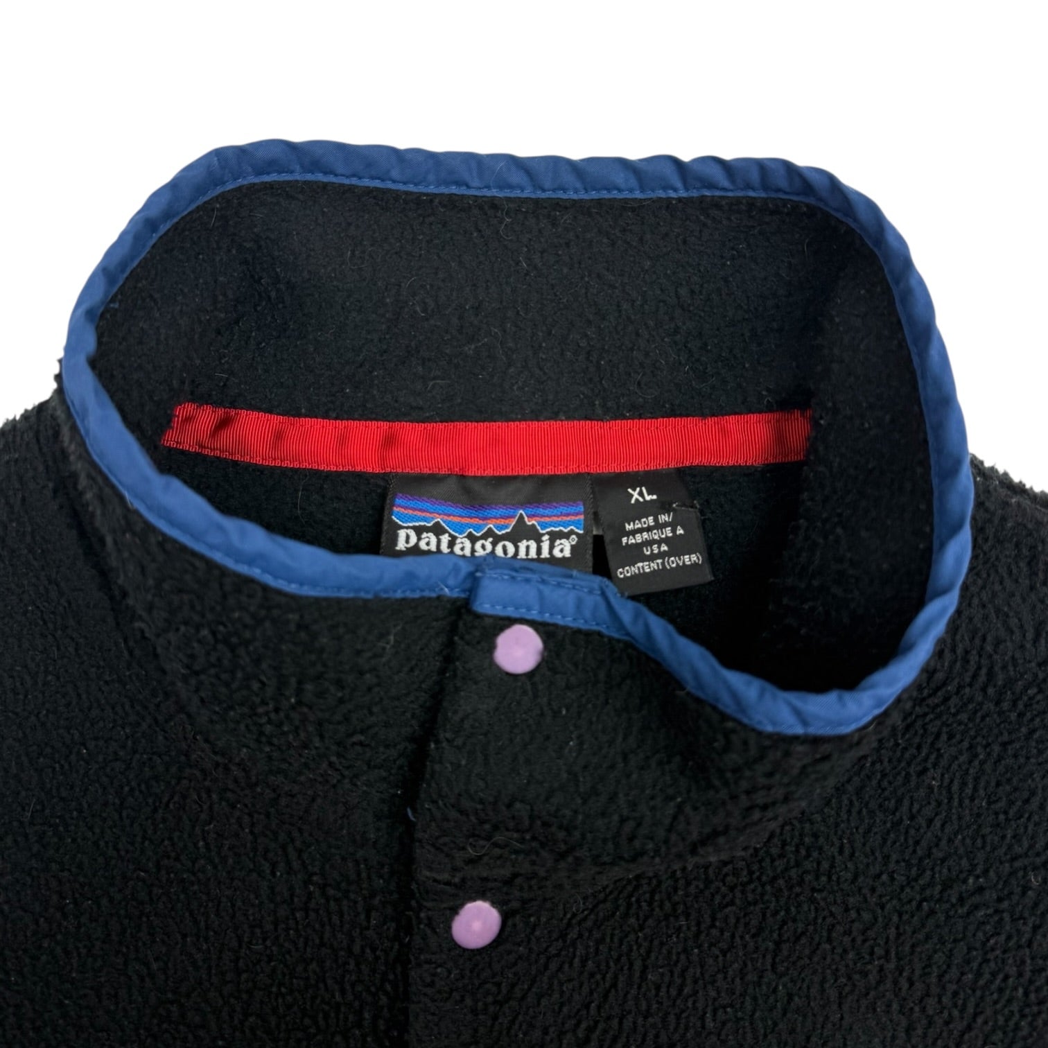 Vintage Patagonia Synchilla Snap T Fleece Black/Blue